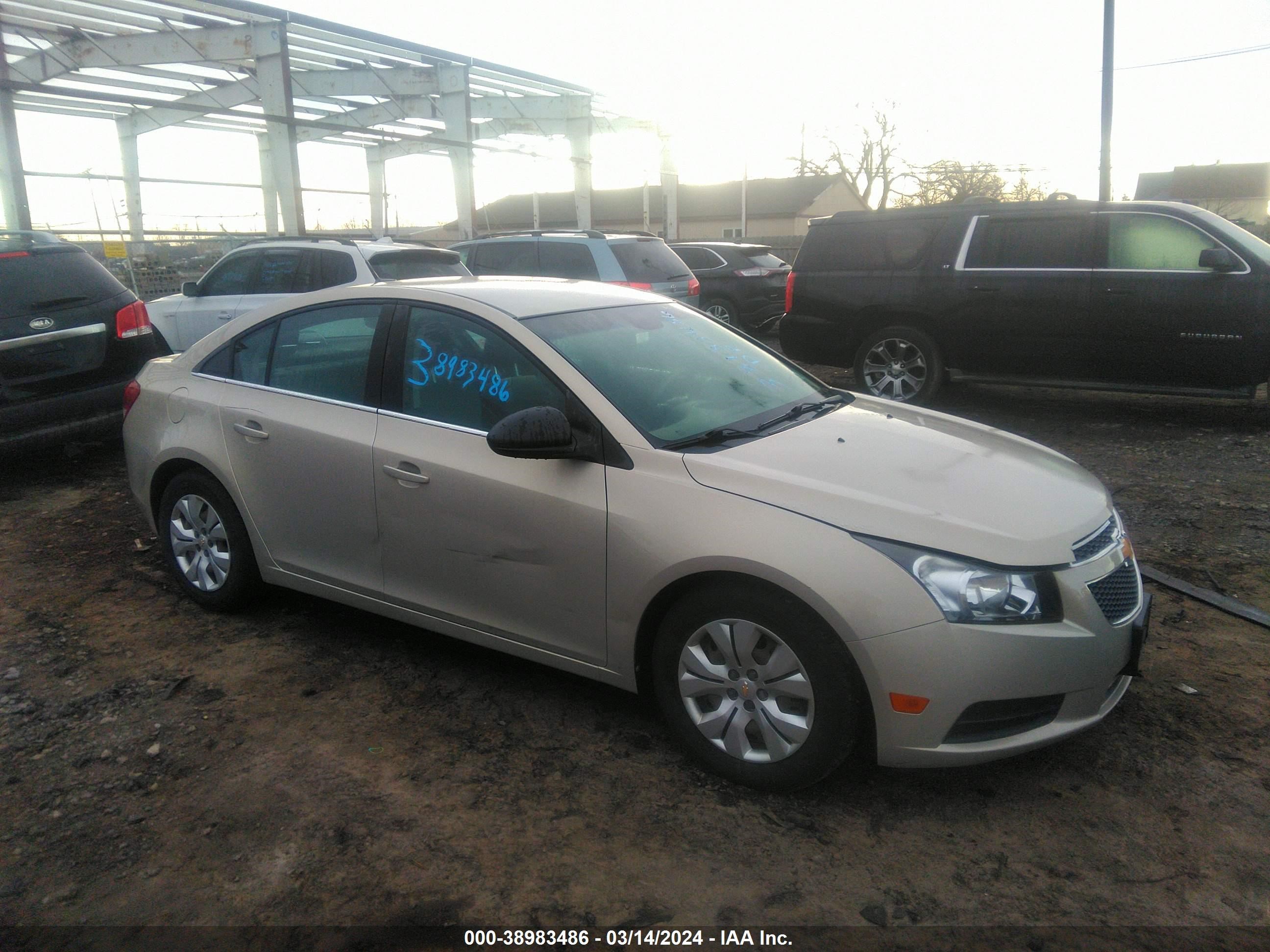 CHEVROLET CRUZE 2012 1g1pc5sh2c7229502