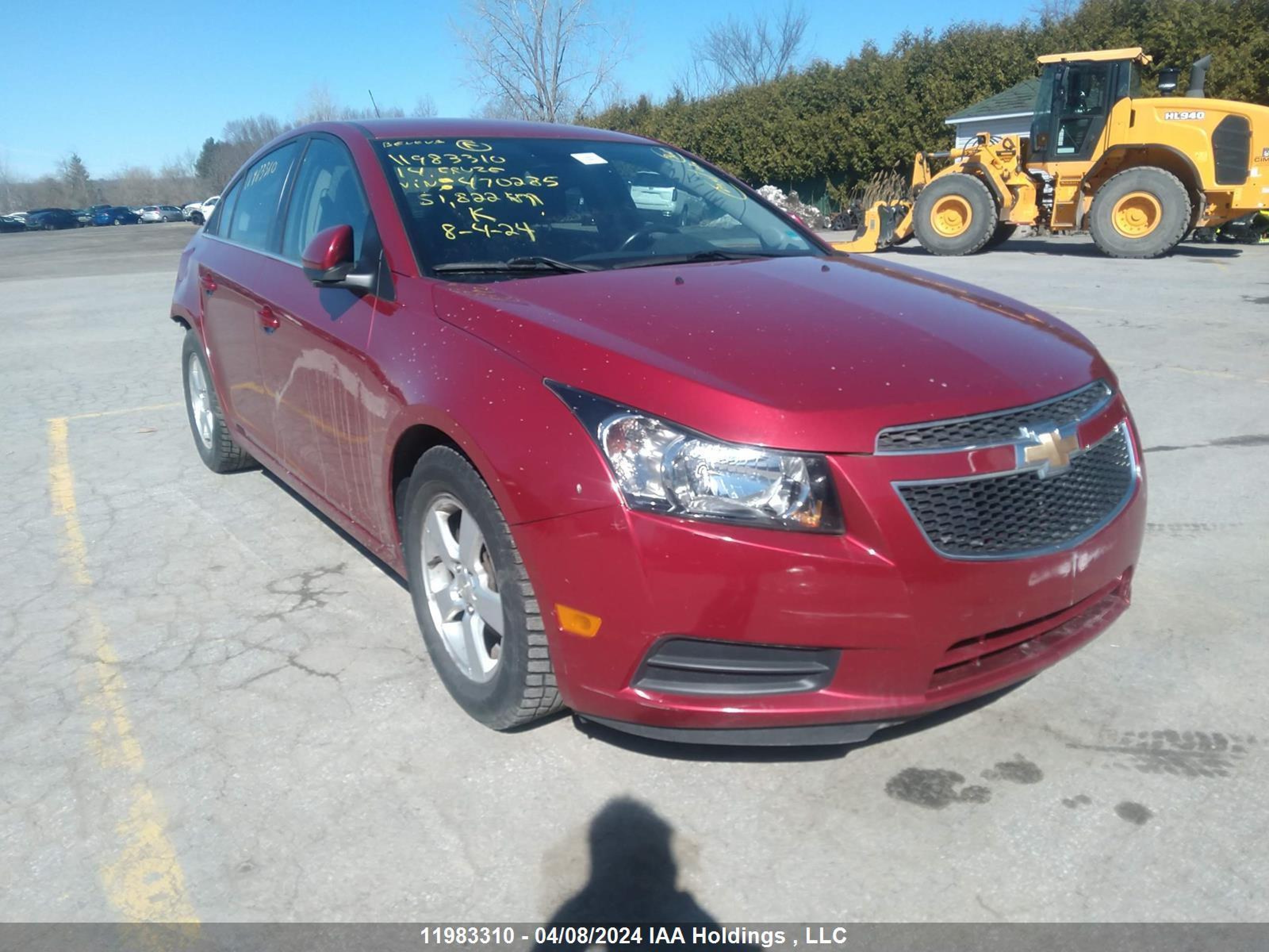 CHEVROLET CRUZE 2014 1g1pe5sb7e7470285