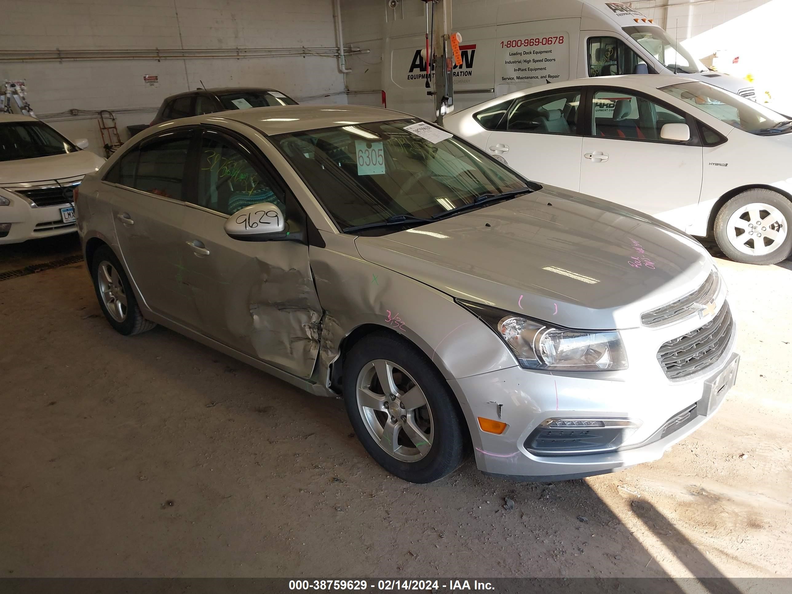 CHEVROLET CRUZE 2016 1g1pe5sb9g7222168