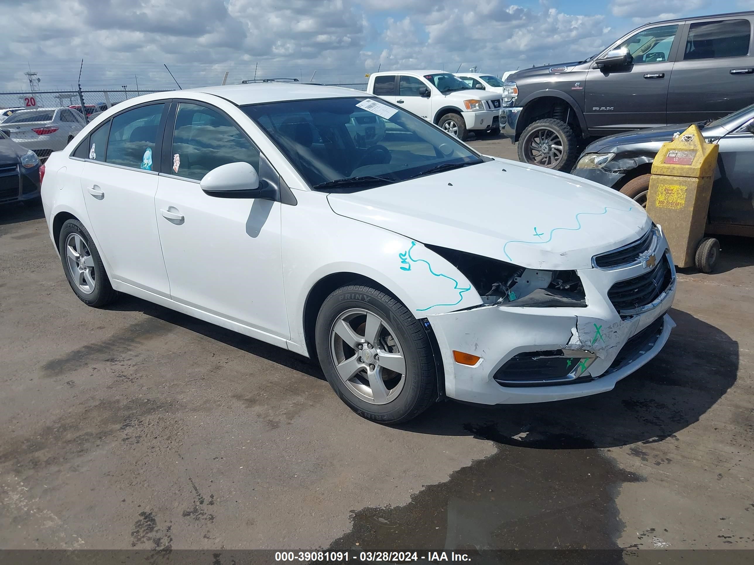 CHEVROLET CRUZE 2016 1g1pe5sbxg7103156