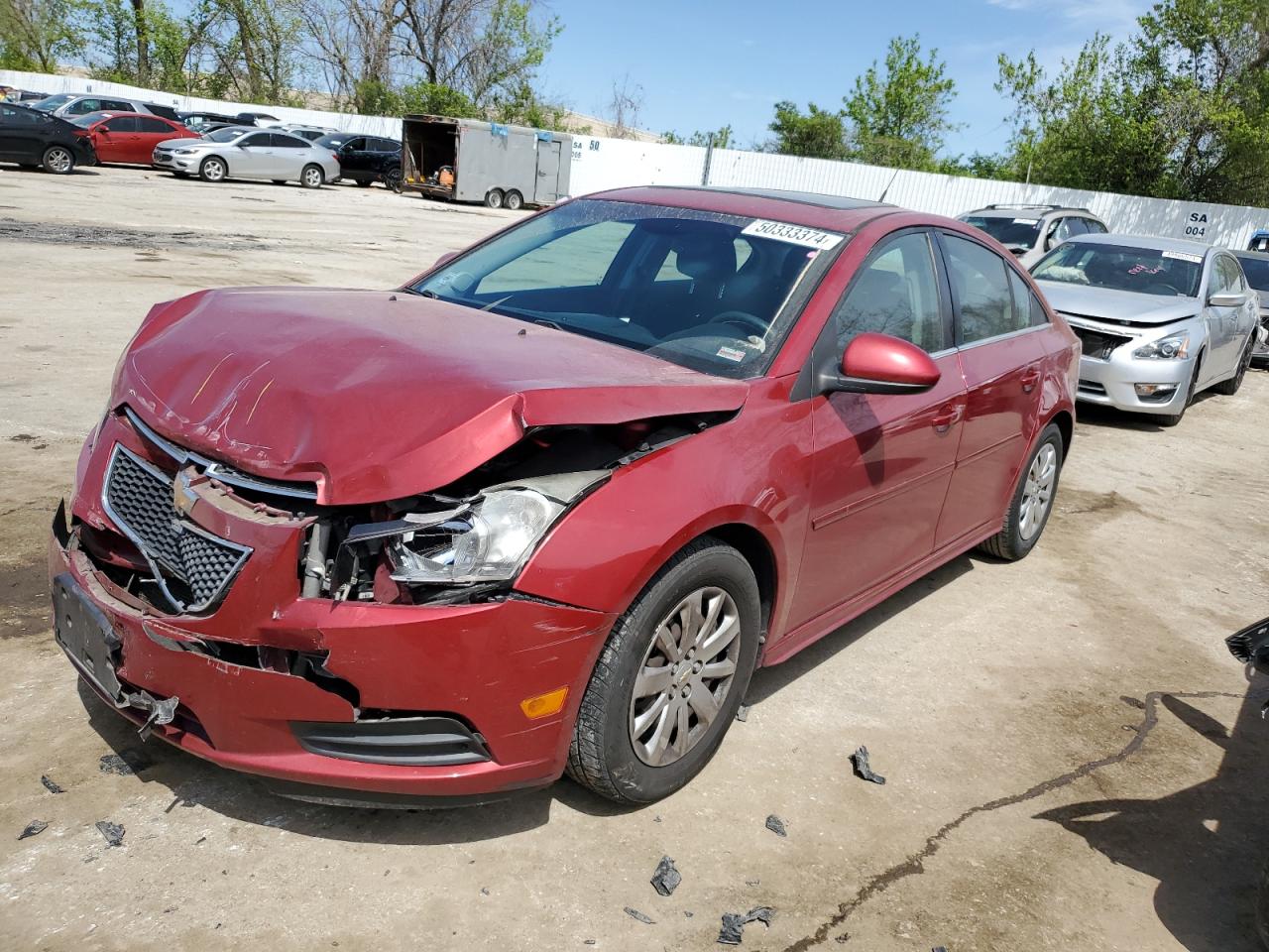 CHEVROLET CRUZE 2011 1g1pf5s91b7132094