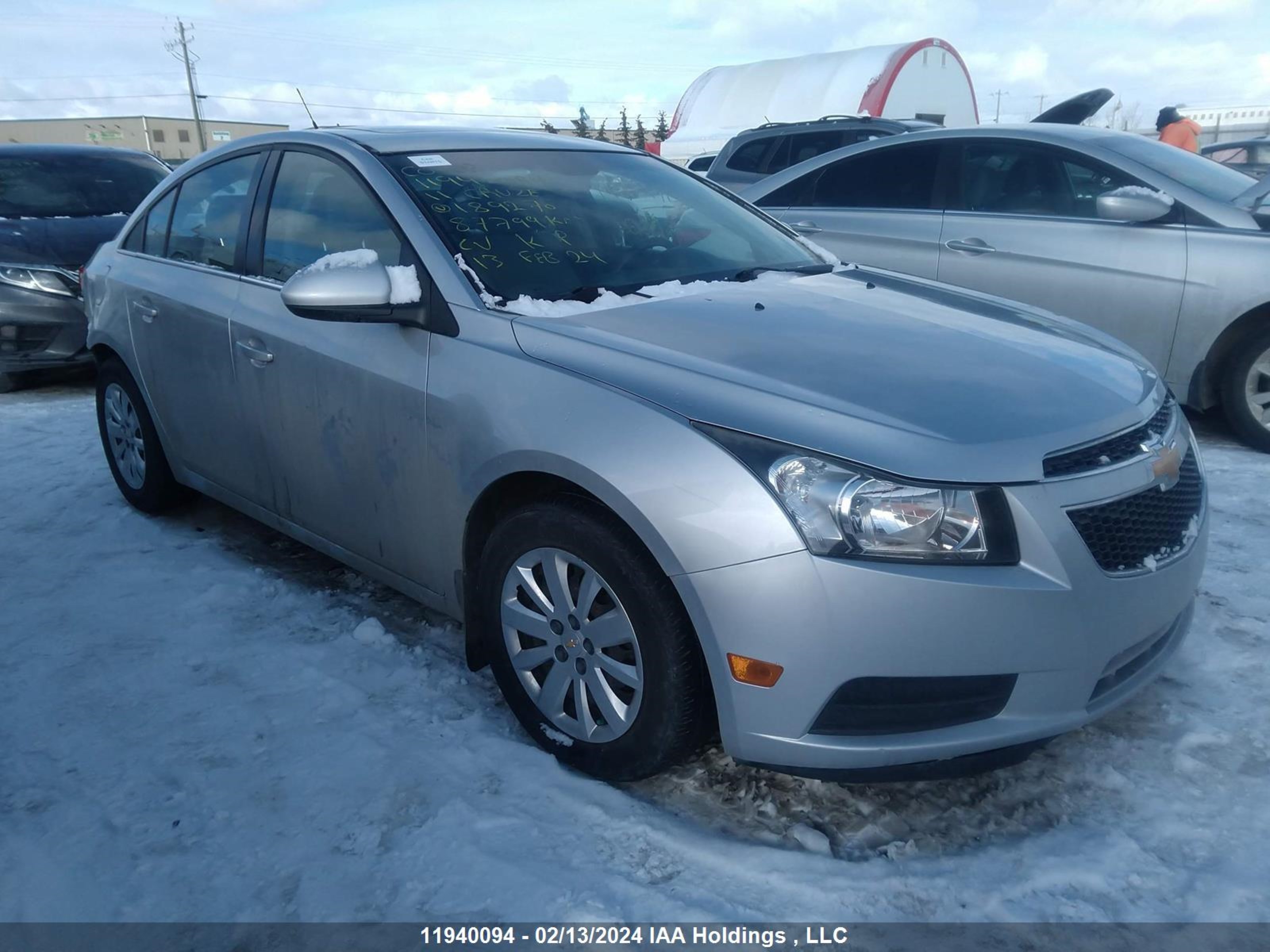 CHEVROLET CRUZE 2011 1g1pf5s95b7189270