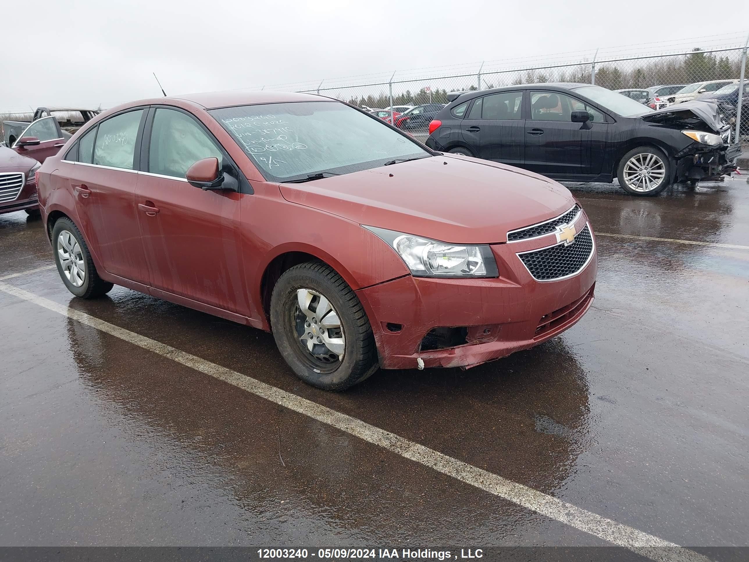 CHEVROLET CRUZE 2012 1g1pf5sc2c7387916