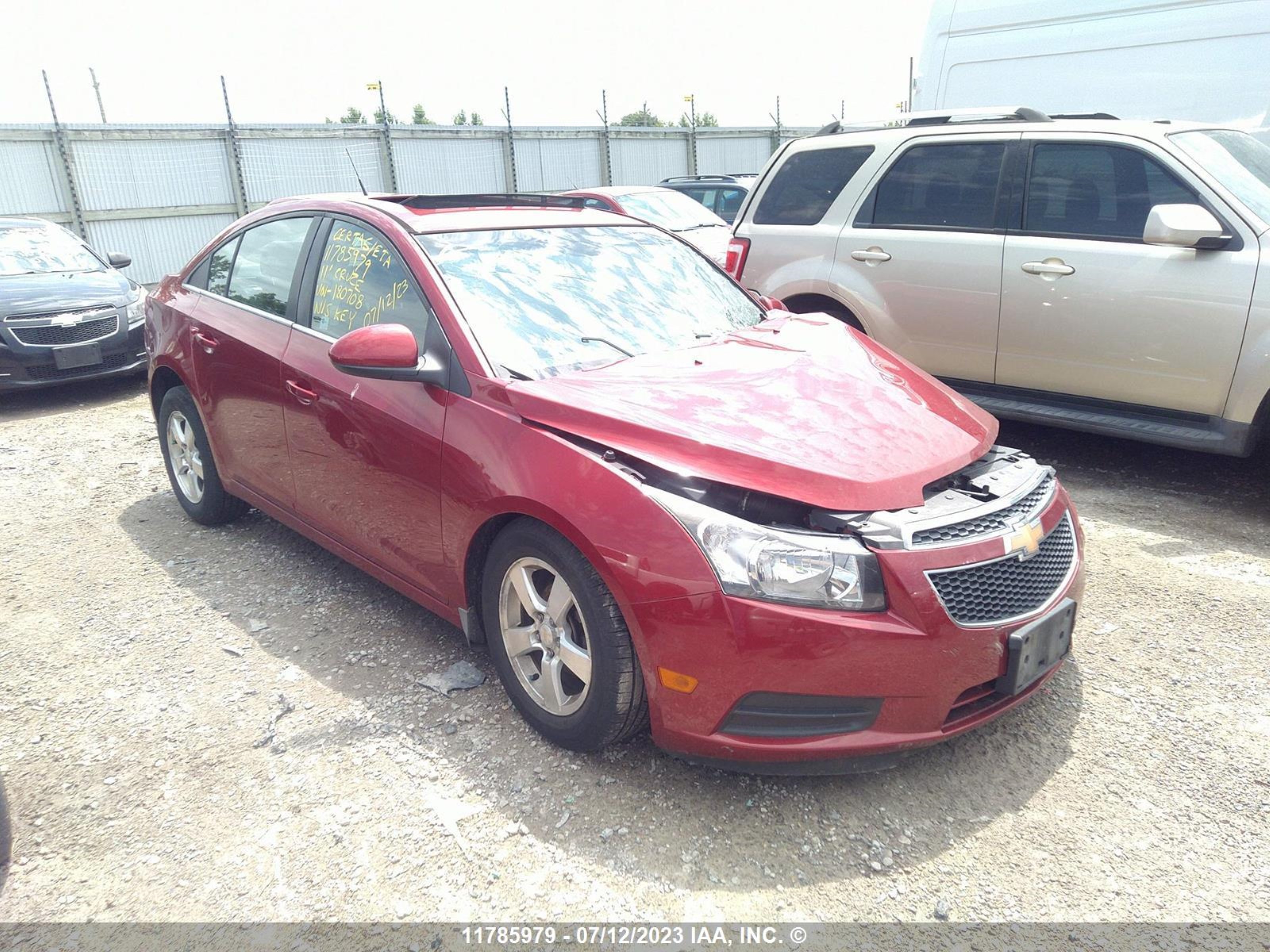 CHEVROLET CRUZE 2011 1g1pg5s91b7180708