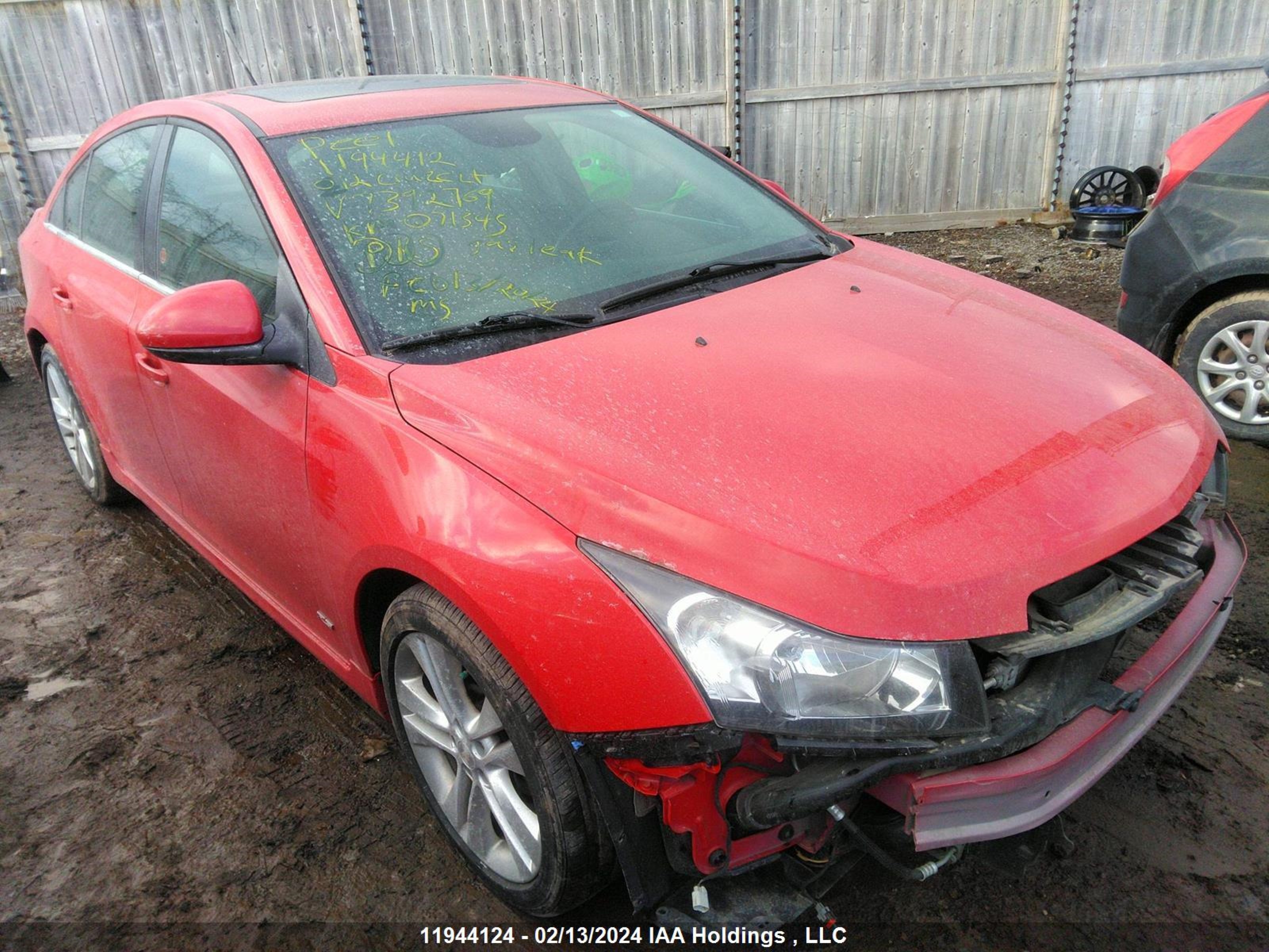 CHEVROLET CRUZE 2012 1g1pg5sc0c7392769