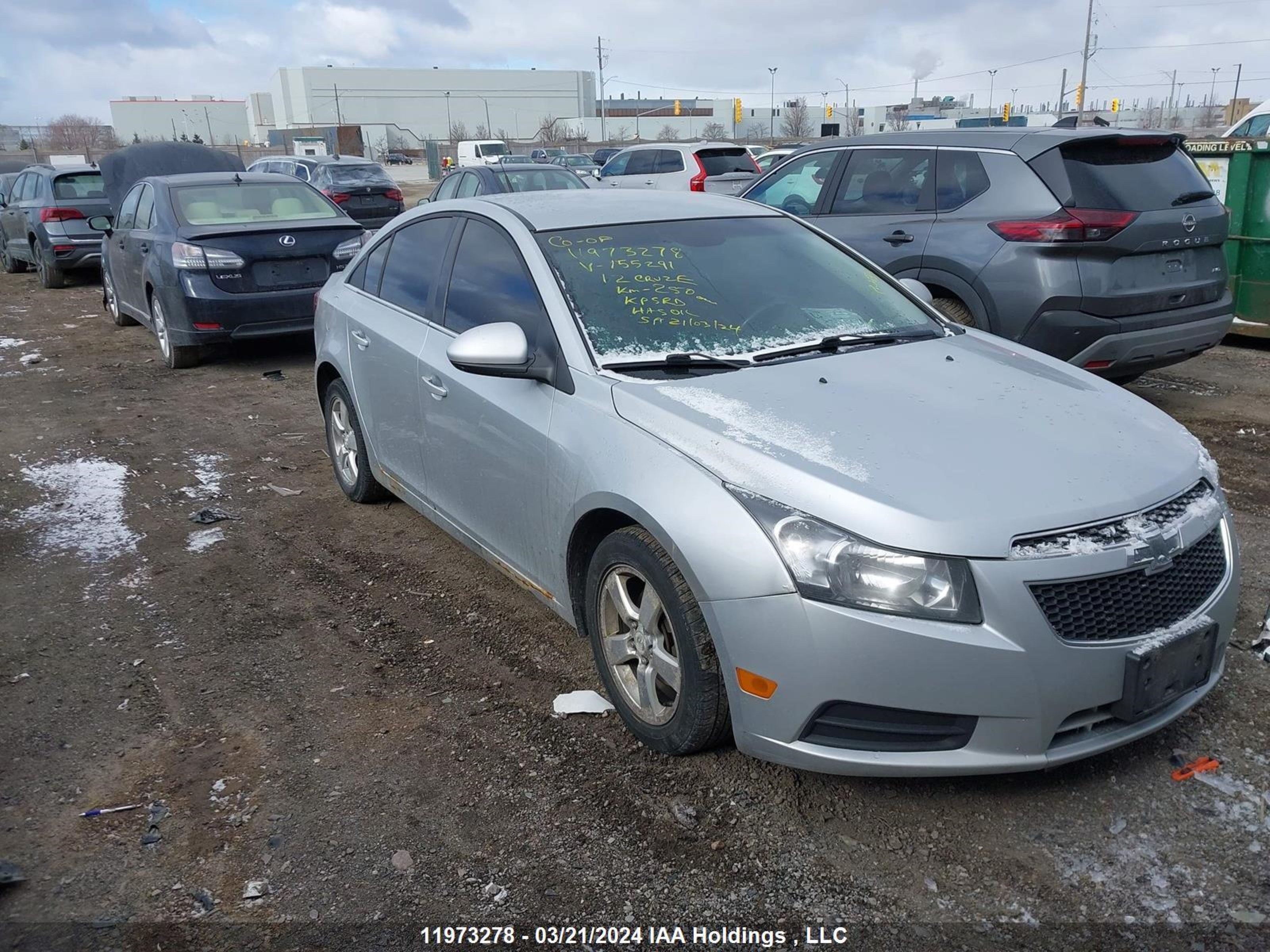 CHEVROLET CRUZE 2012 1g1pg5sc5c7155291