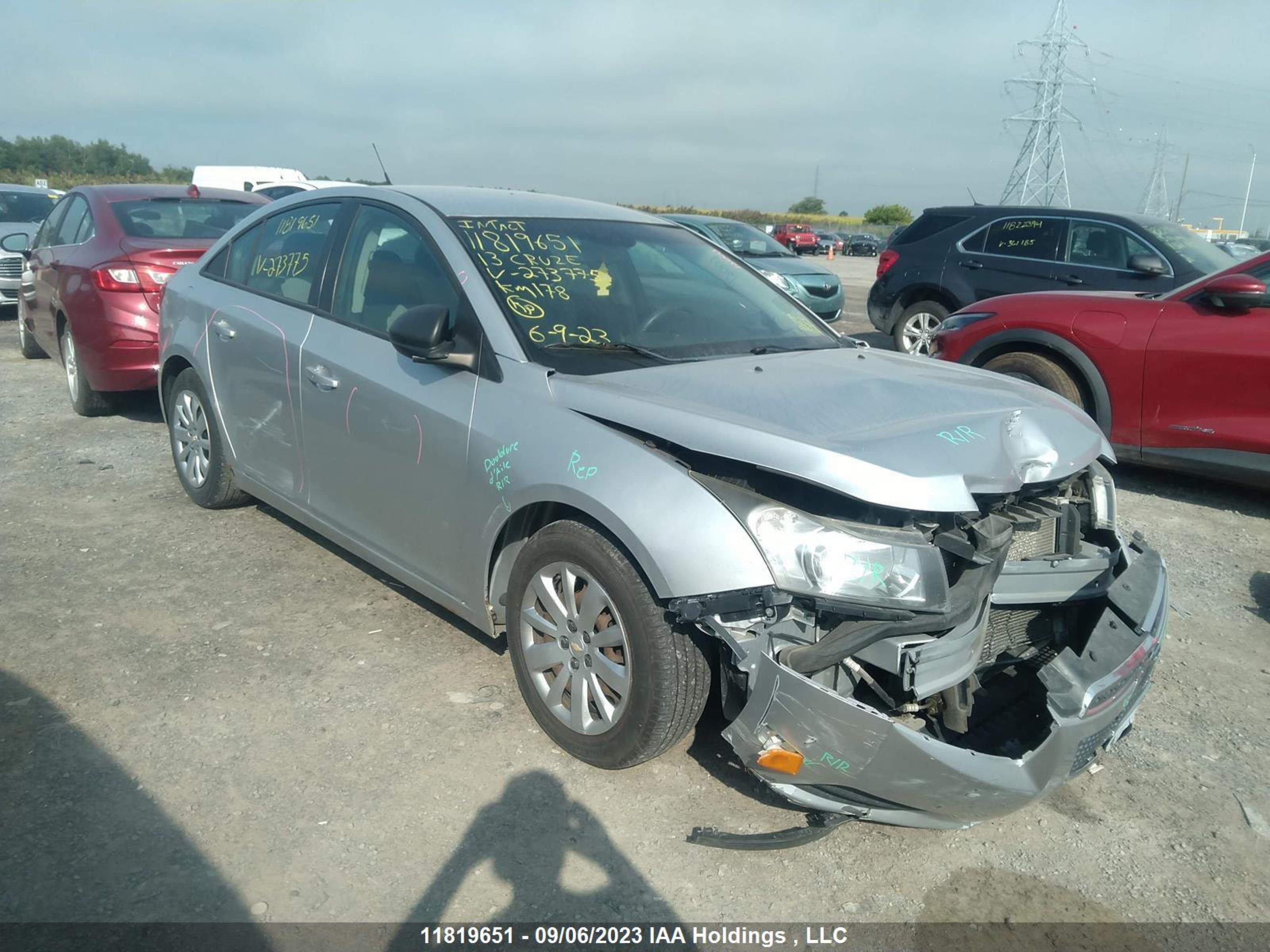 CHEVROLET CRUZE 2013 1g1pl5sh2d7273775