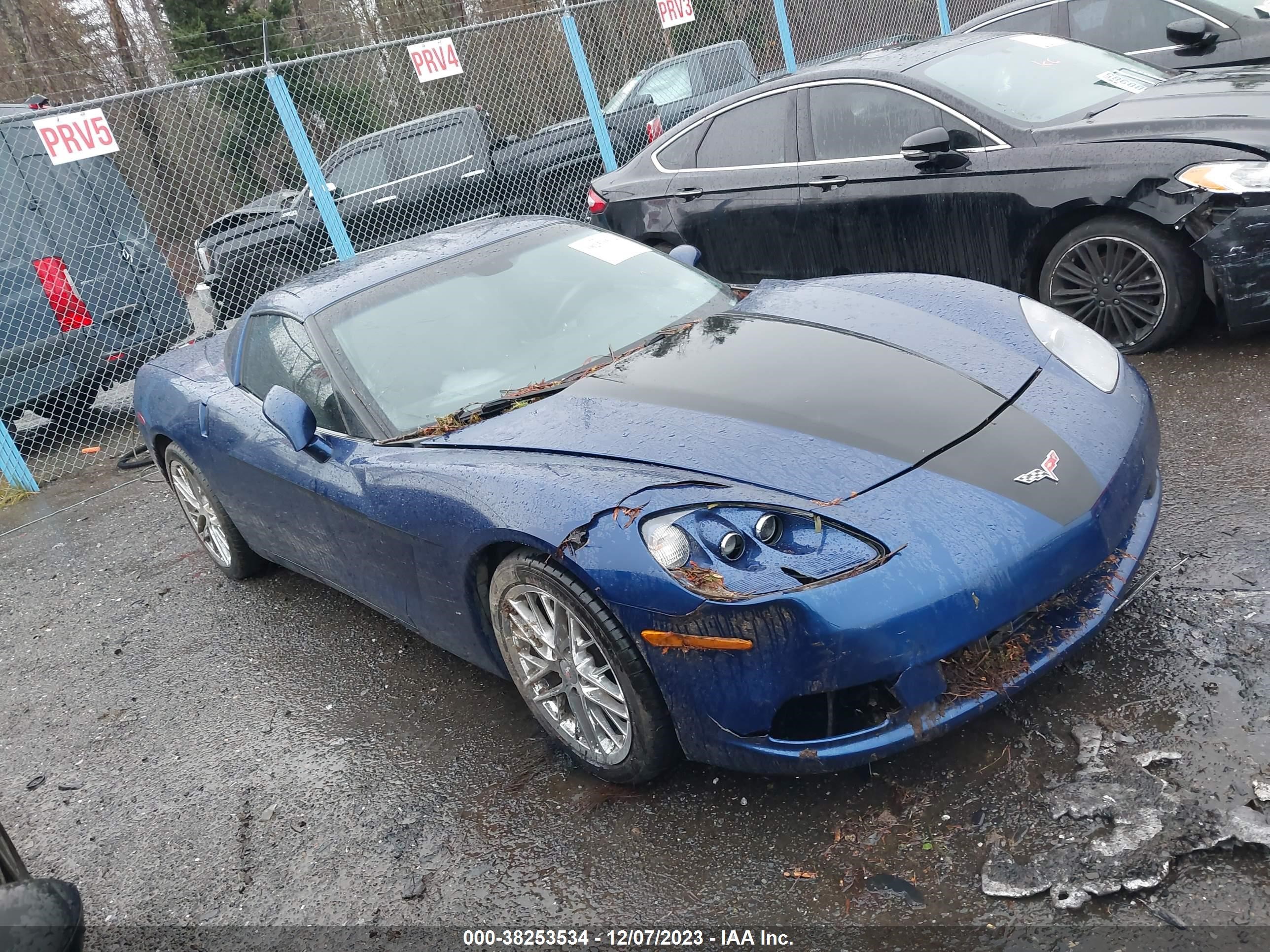 CHEVROLET CORVETTE 2007 1g1yy25u175116400