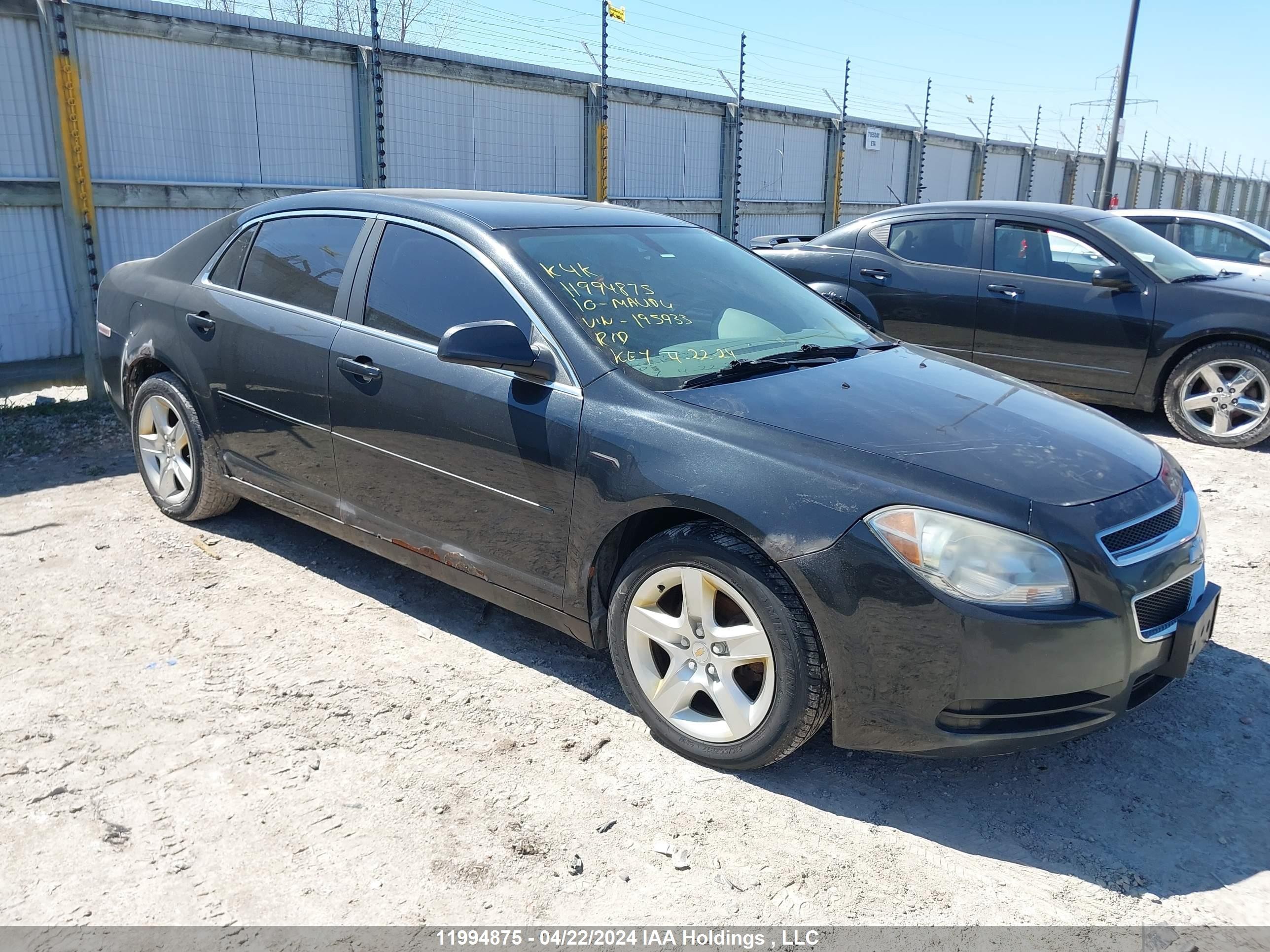 CHEVROLET MALIBU 2010 1g1zb5e05af195933