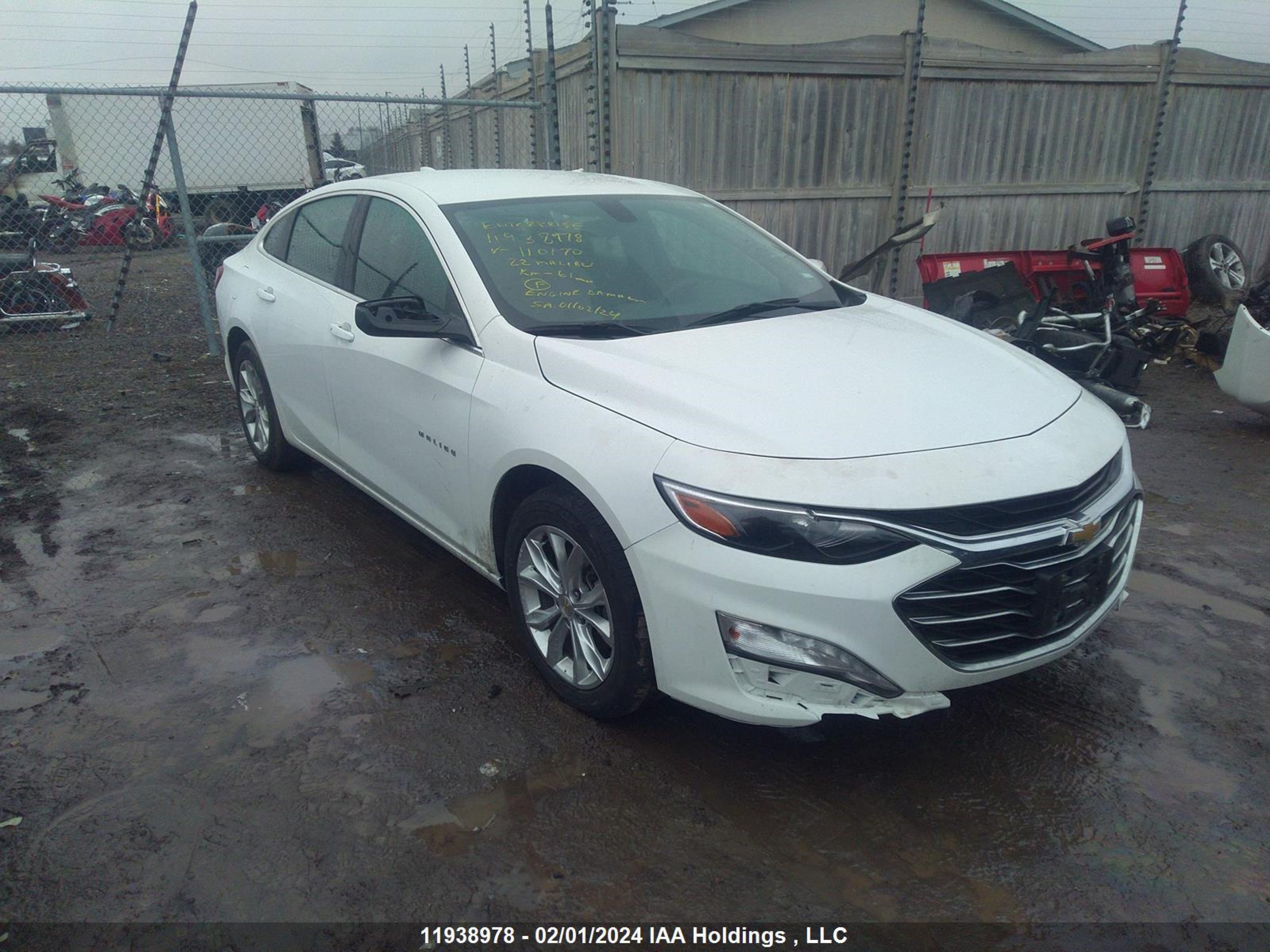 CHEVROLET MALIBU 2022 1g1zd5st7nf110170