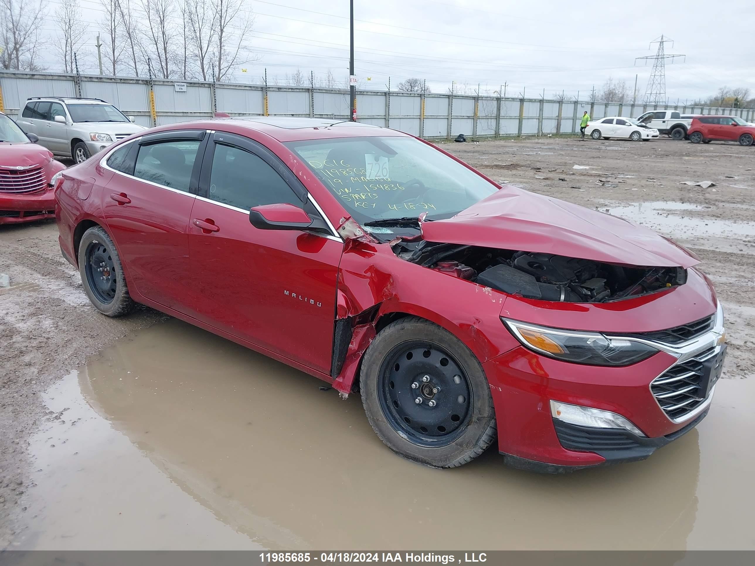 CHEVROLET MALIBU 2019 1g1zd5st8kf154836