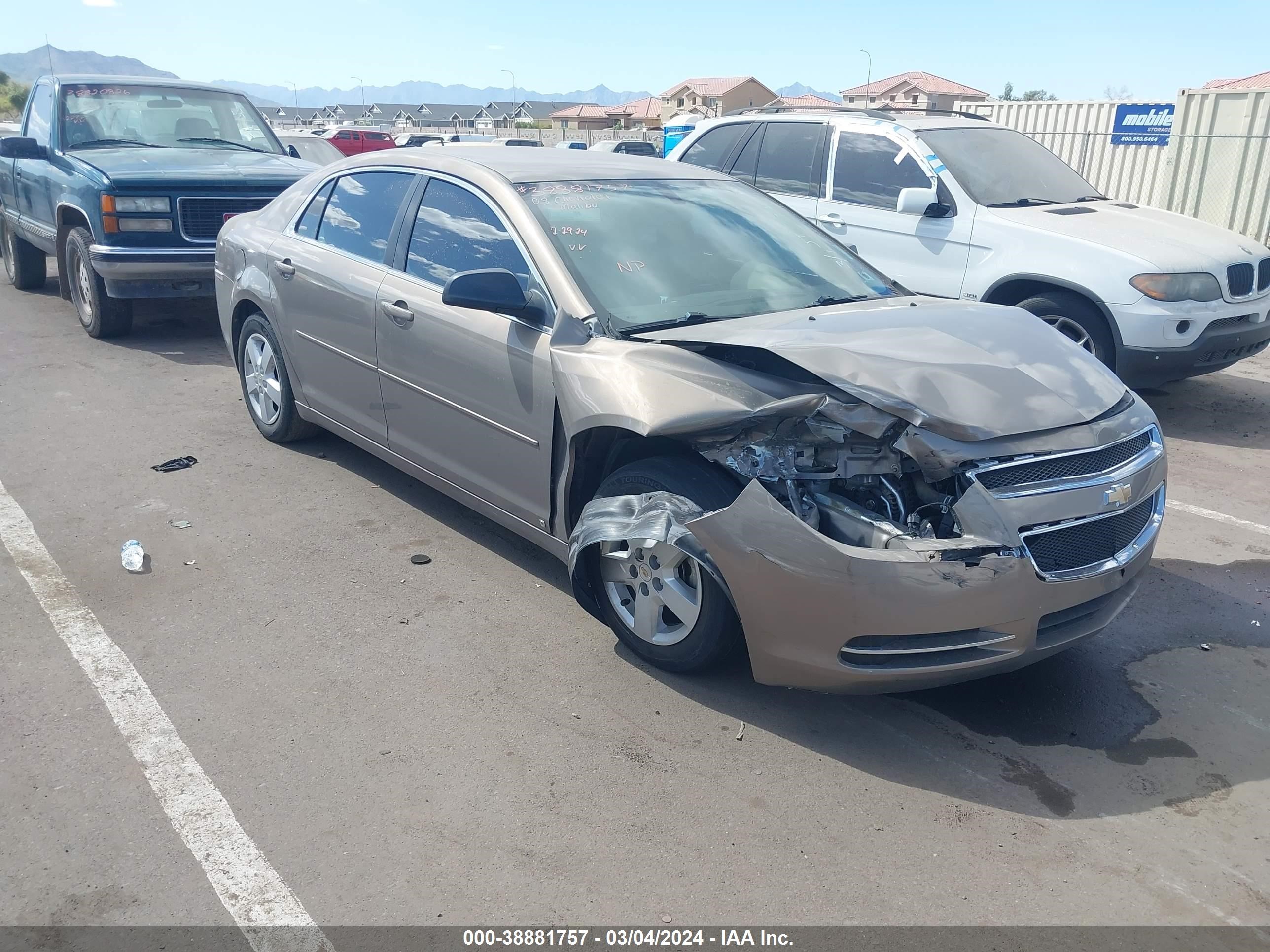 CHEVROLET MALIBU 2008 1g1zg57b68f237147