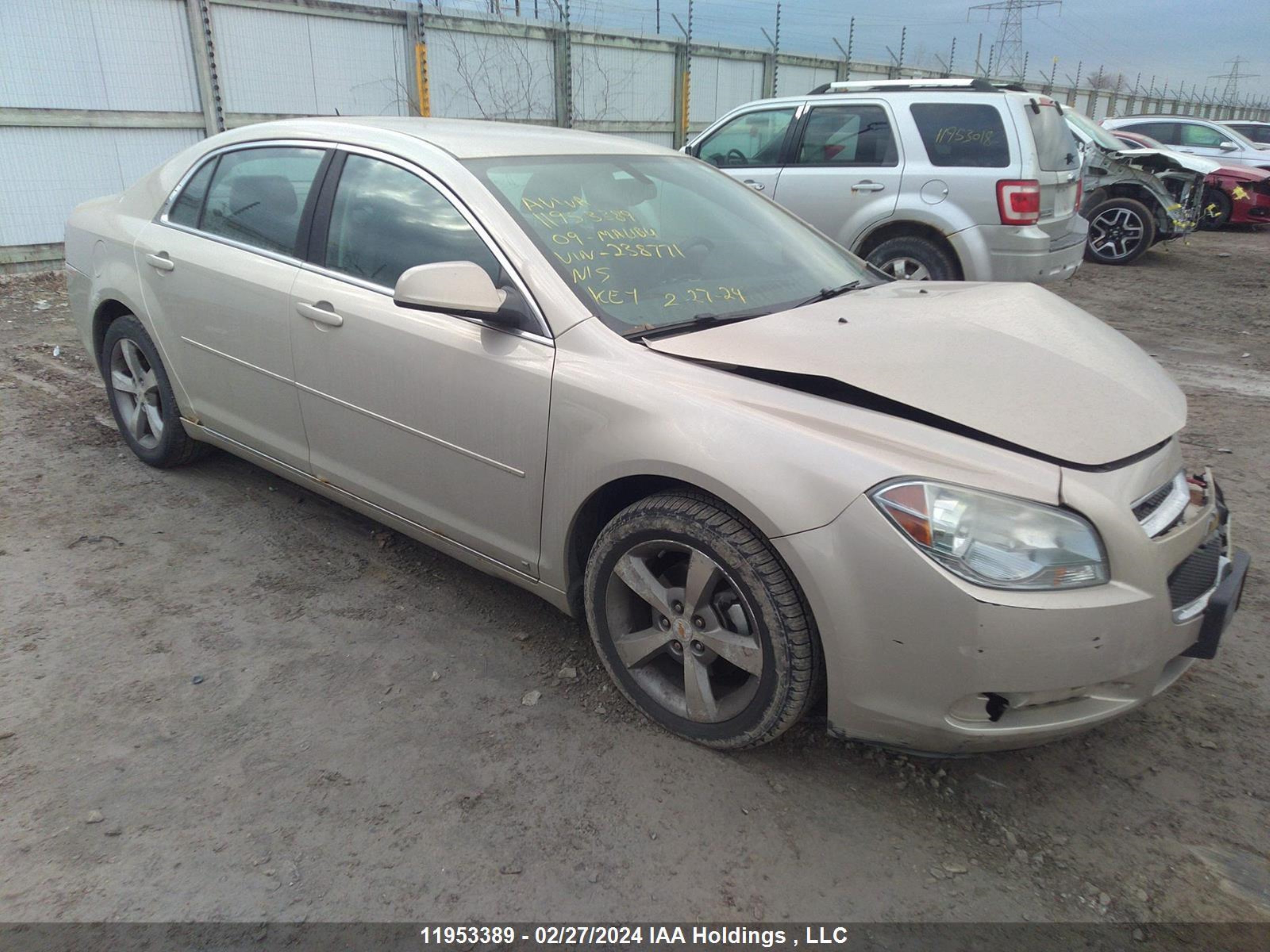 CHEVROLET MALIBU 2009 1g1zj57b194238771