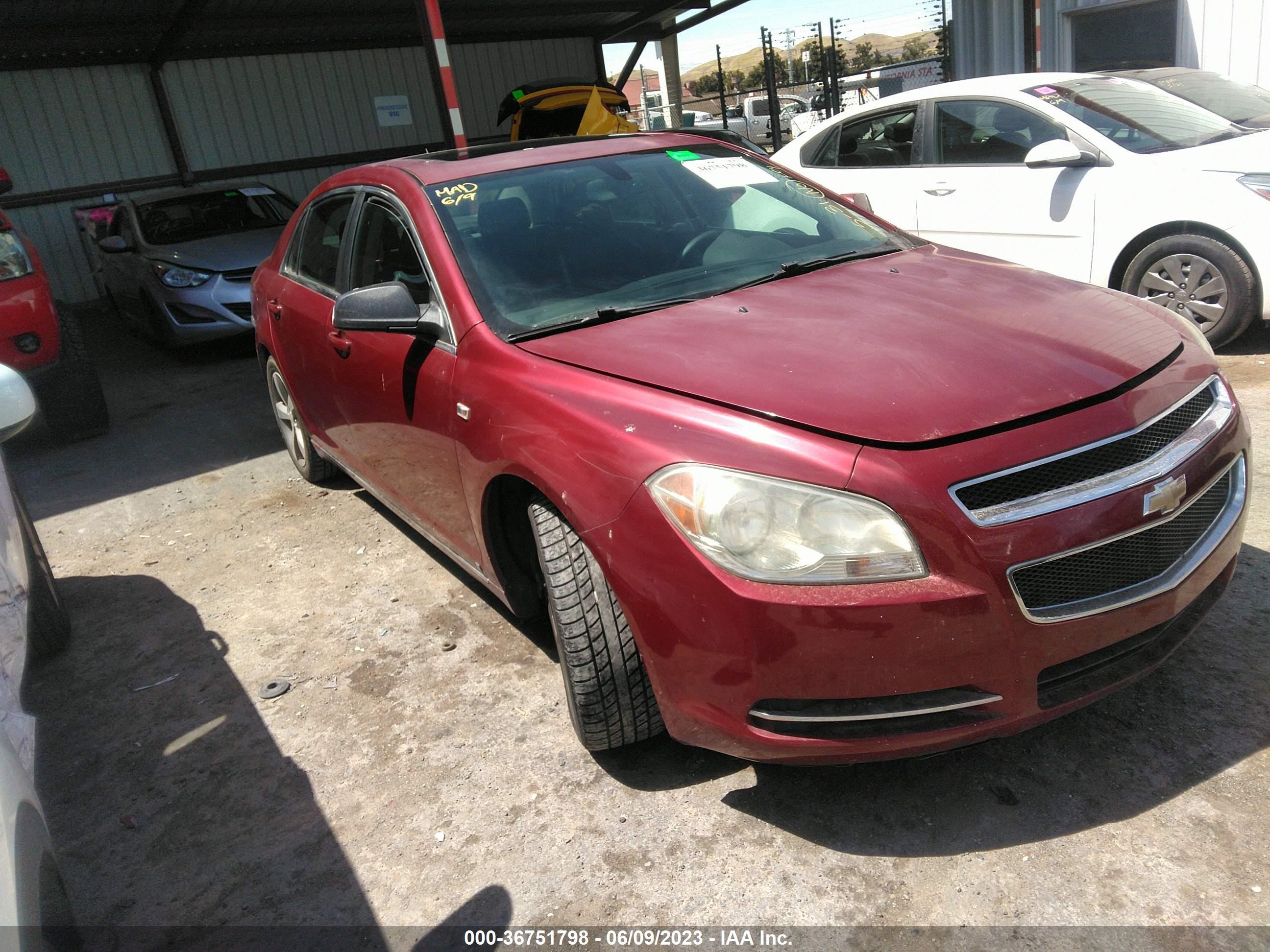 CHEVROLET MALIBU 2008 1g1zj57b38f199071