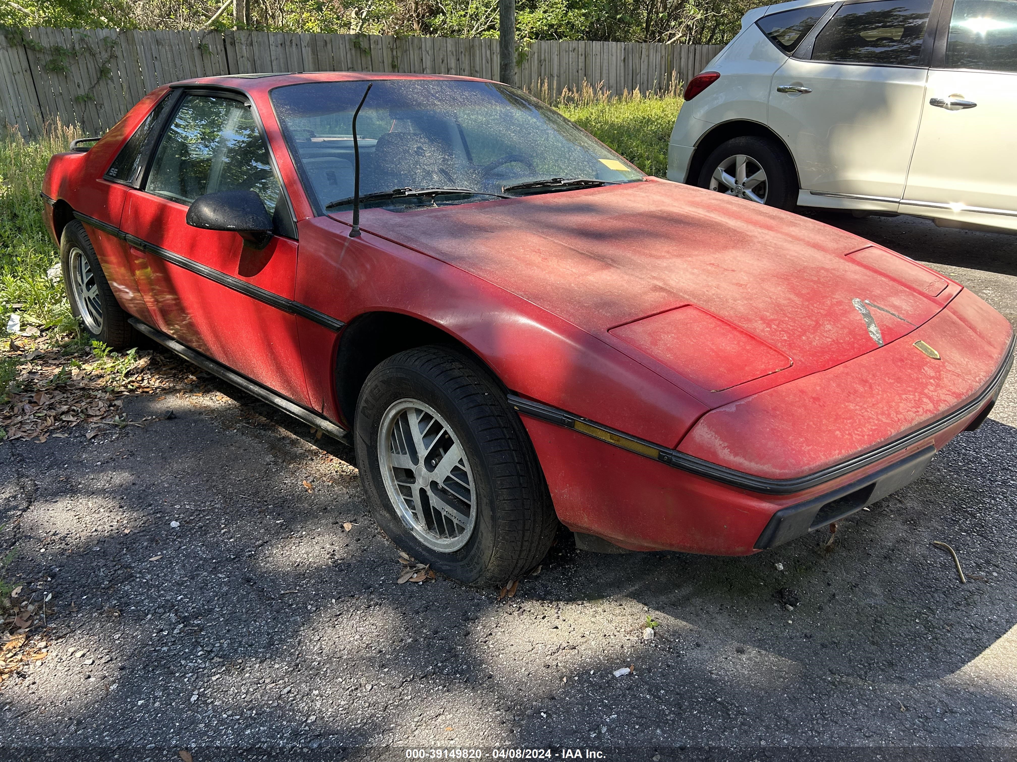 PONTIAC FIERO 1984 1g2af37r9ep278598