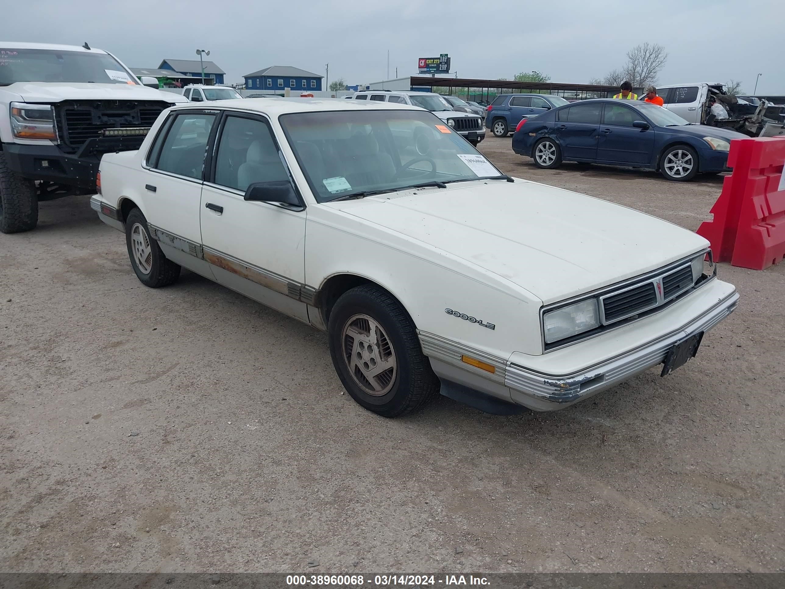 PONTIAC 6000 1988 1g2ag51w0jt258264