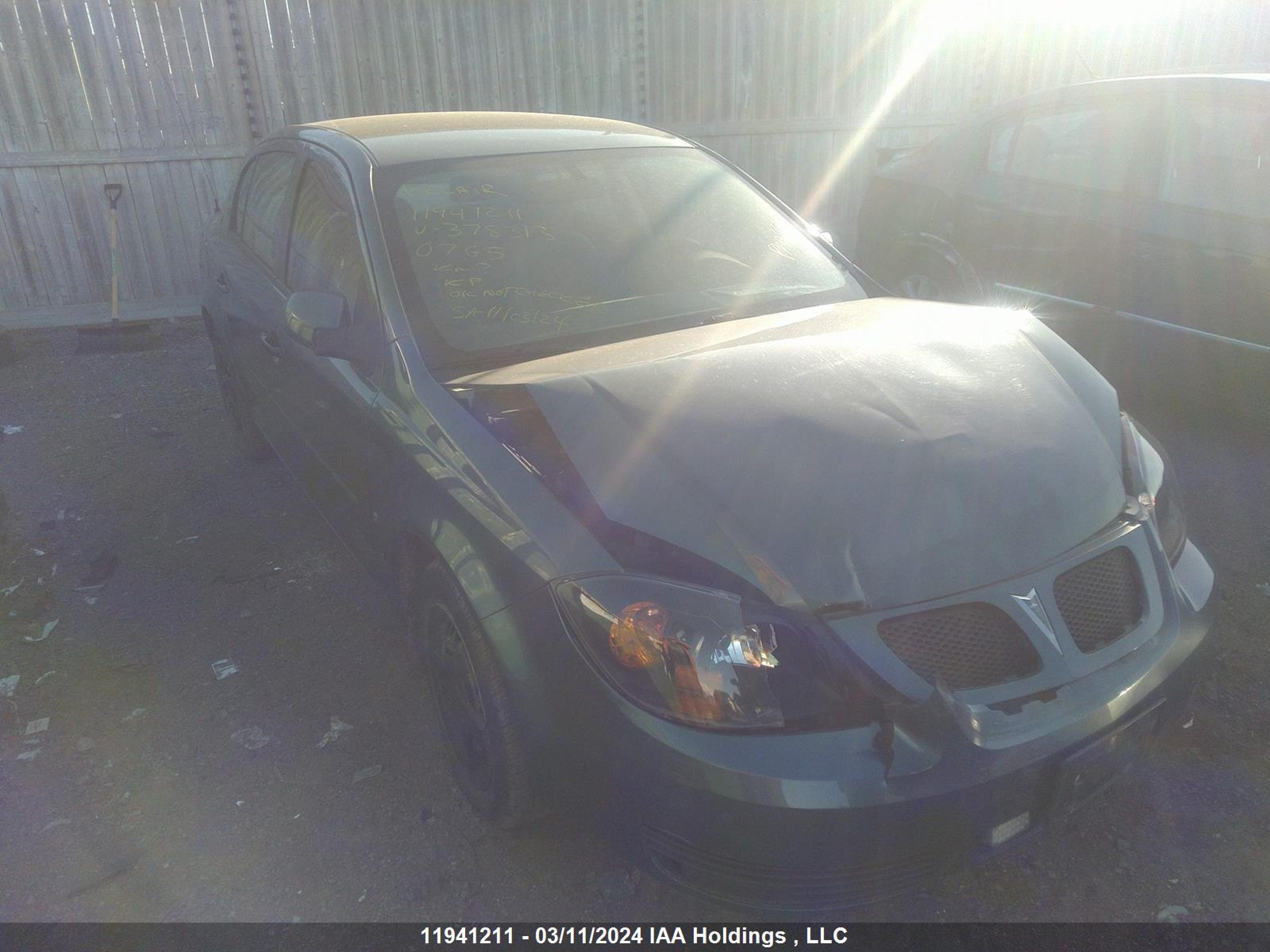 PONTIAC G5 2007 1g2al55f777378313