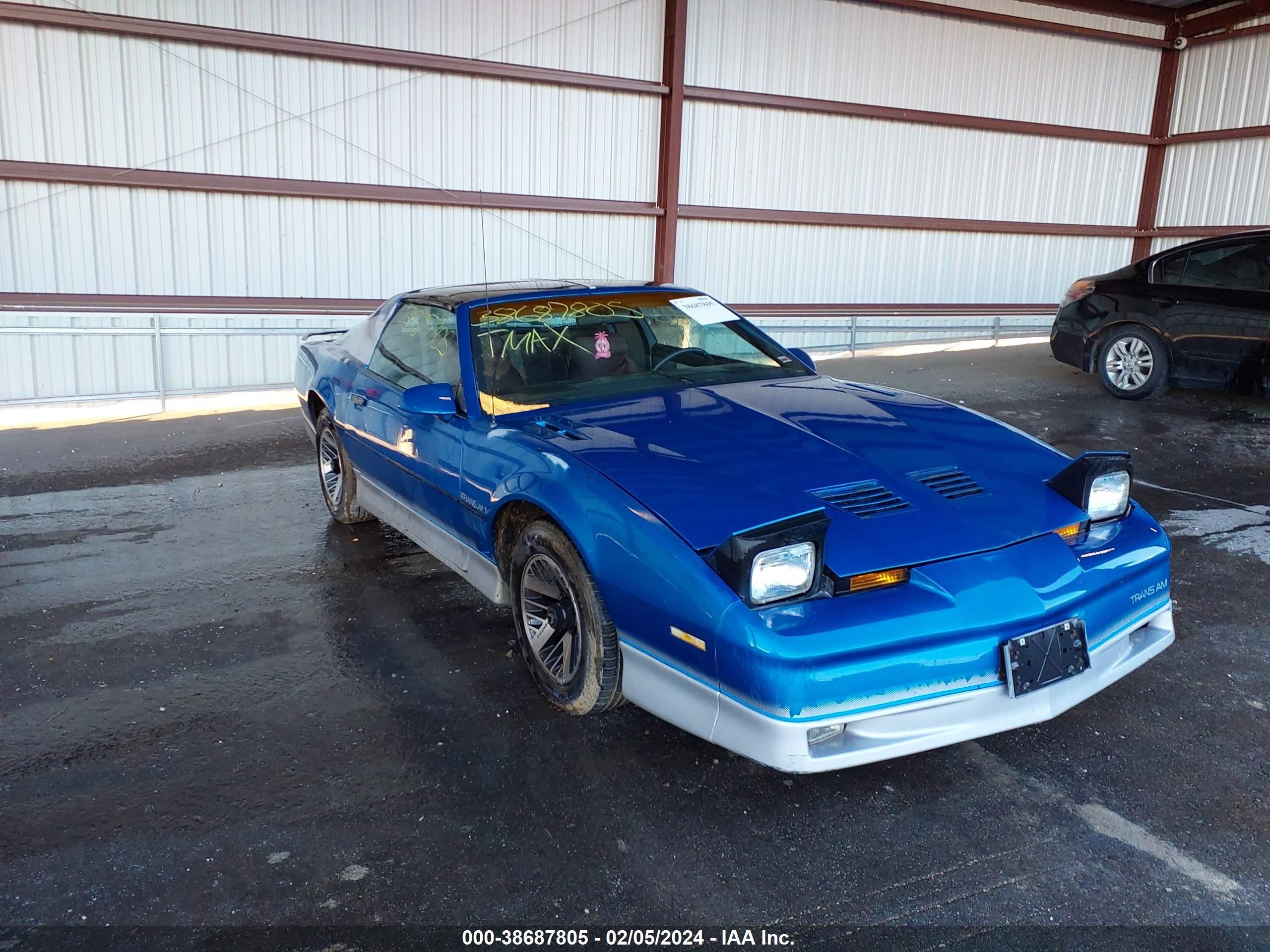 PONTIAC FIREBIRD 1985 1g2fw87h2fl615339