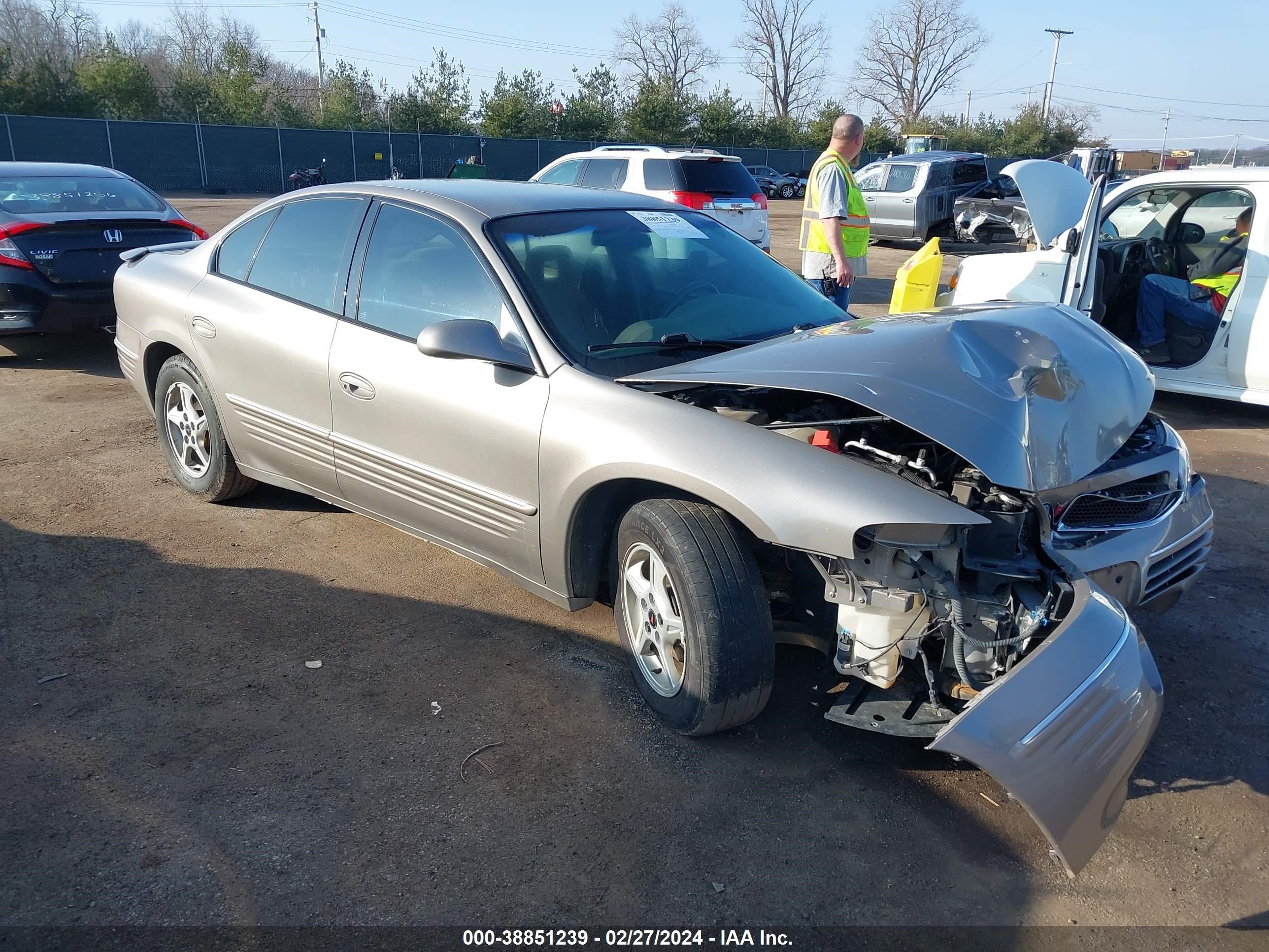 PONTIAC BONNEVILLE 2001 1g2hx54k014272084