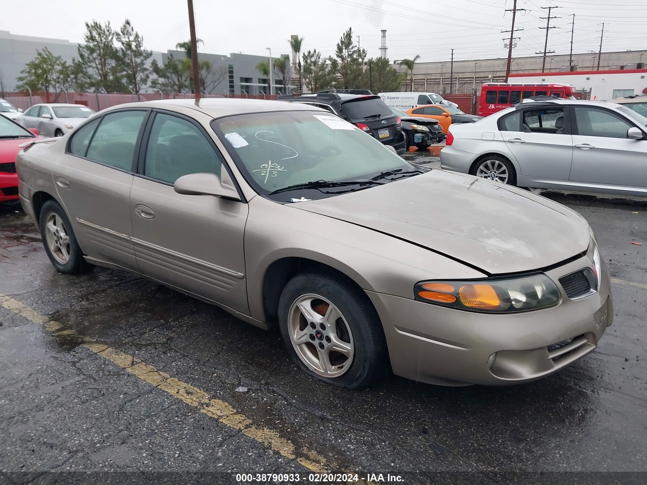 PONTIAC BONNEVILLE 2002 1g2hx54k224115254