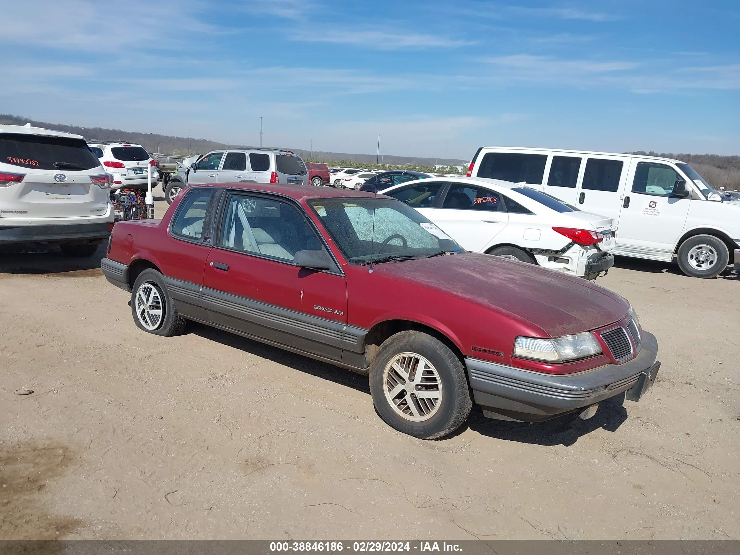 PONTIAC GRAND AM 1989 1g2ne14dxkc795462