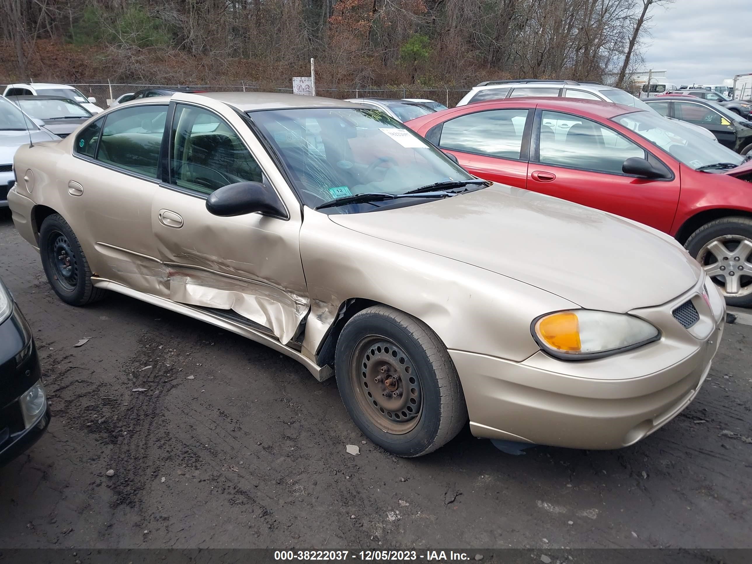 PONTIAC GRAND AM 2003 1g2ne52f43c209528