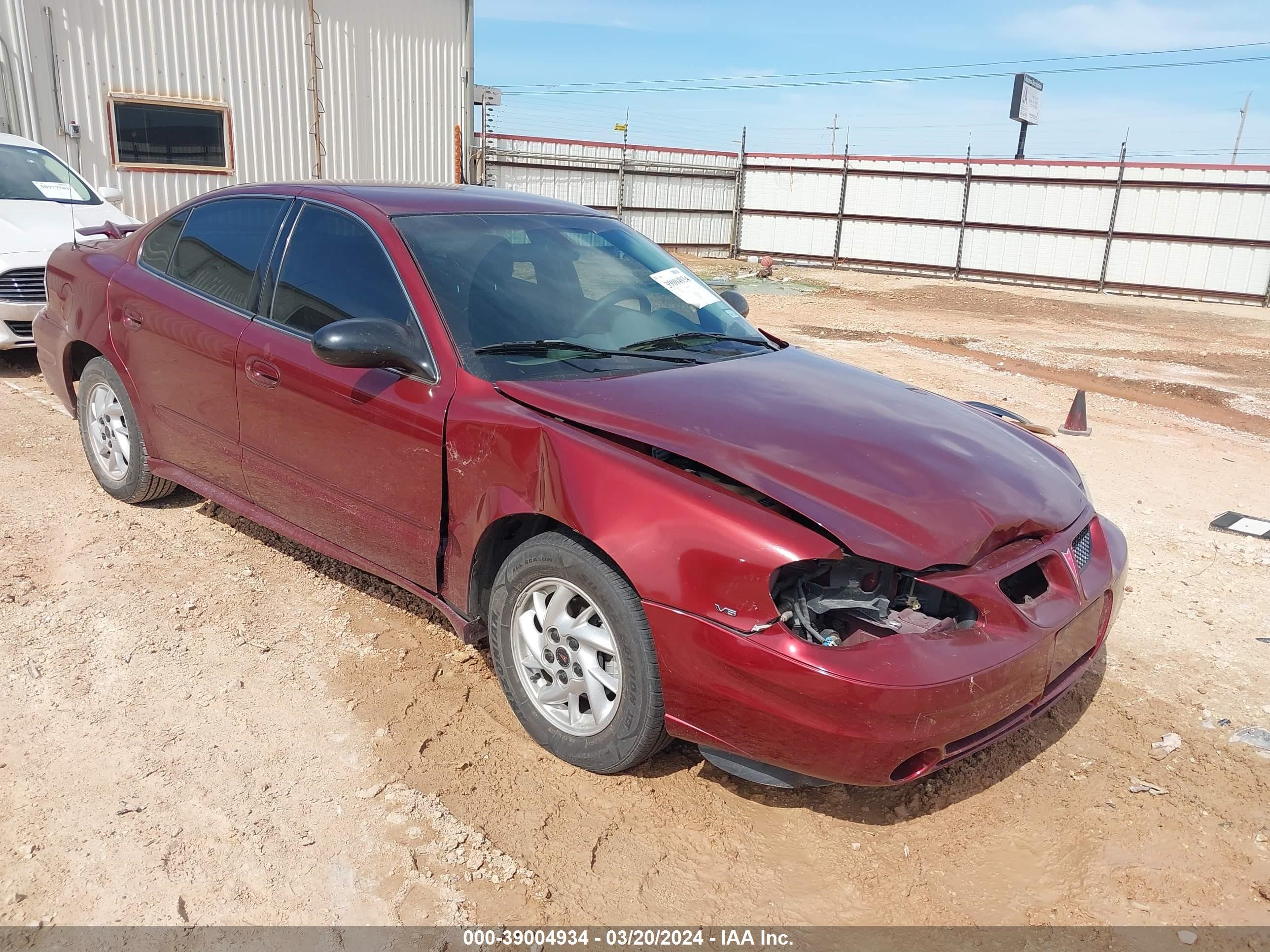 PONTIAC GRAND AM 2003 1g2nf52e53c294092