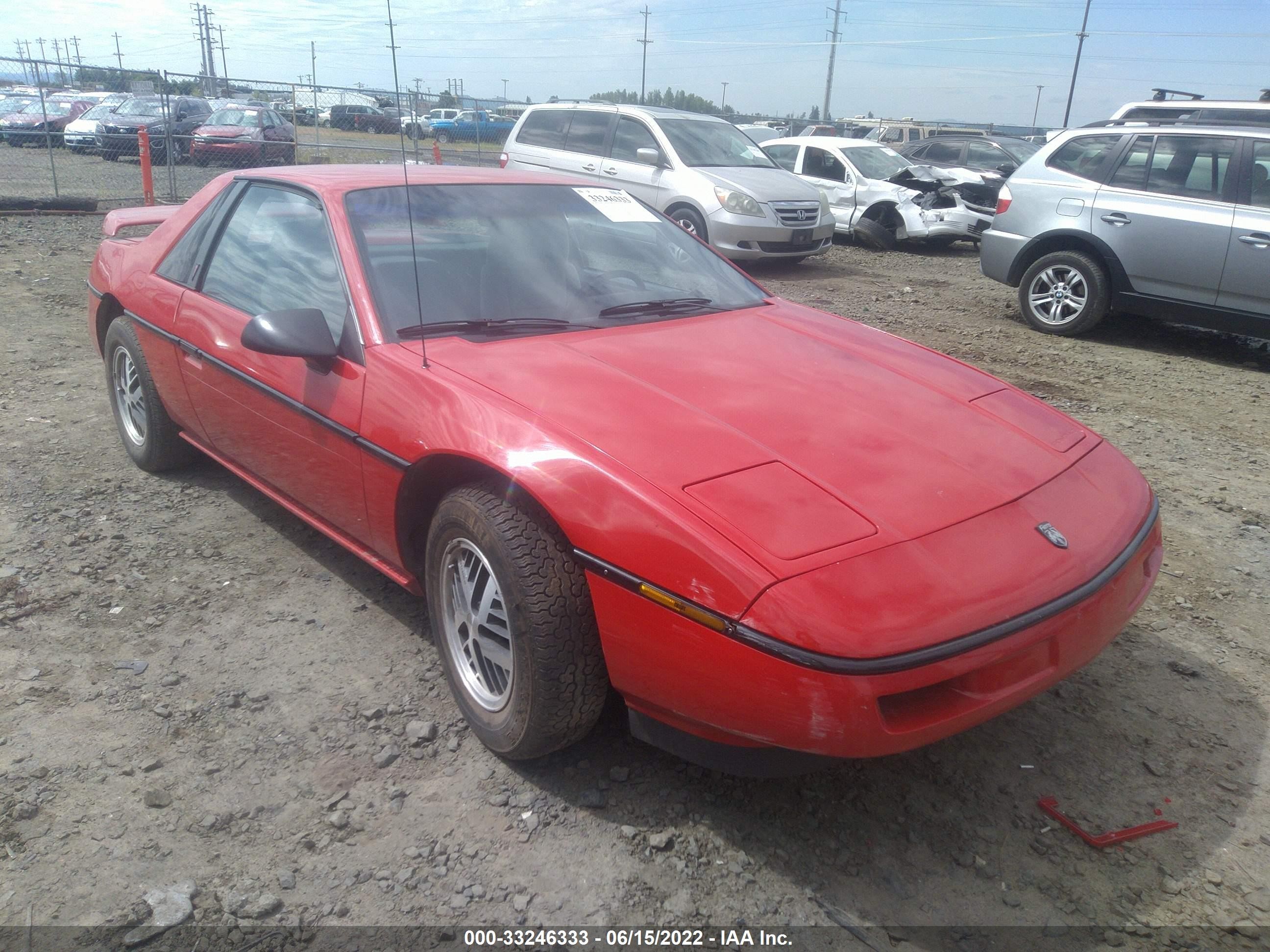 PONTIAC FIERO 1988 1g2pe11r8jp217991