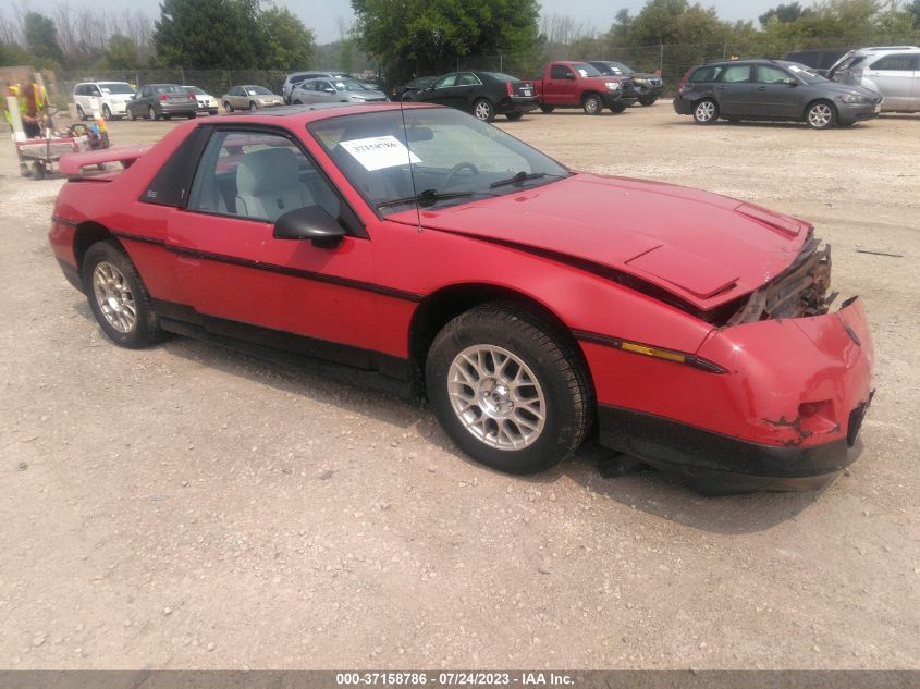 PONTIAC FIERO 1986 1g2pf3792gp258058