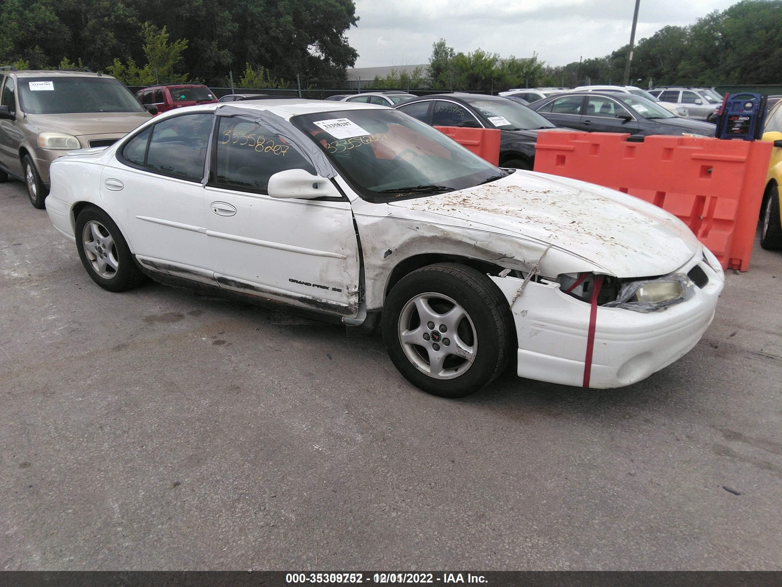 PONTIAC GRAND PRIX 2000 1g2wk52j7yf302549