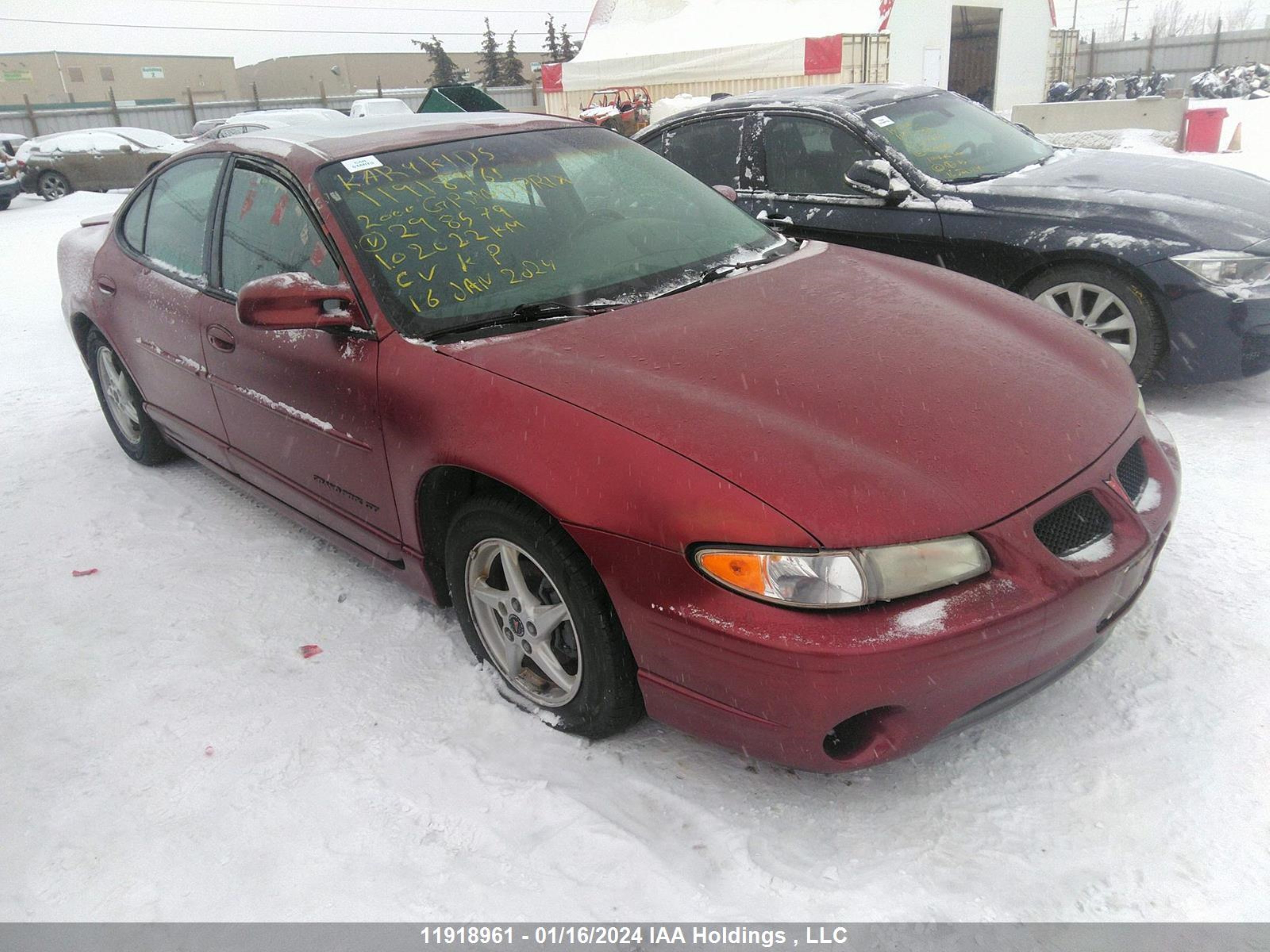 PONTIAC GRAND PRIX 2000 1g2wp52k2yf298579