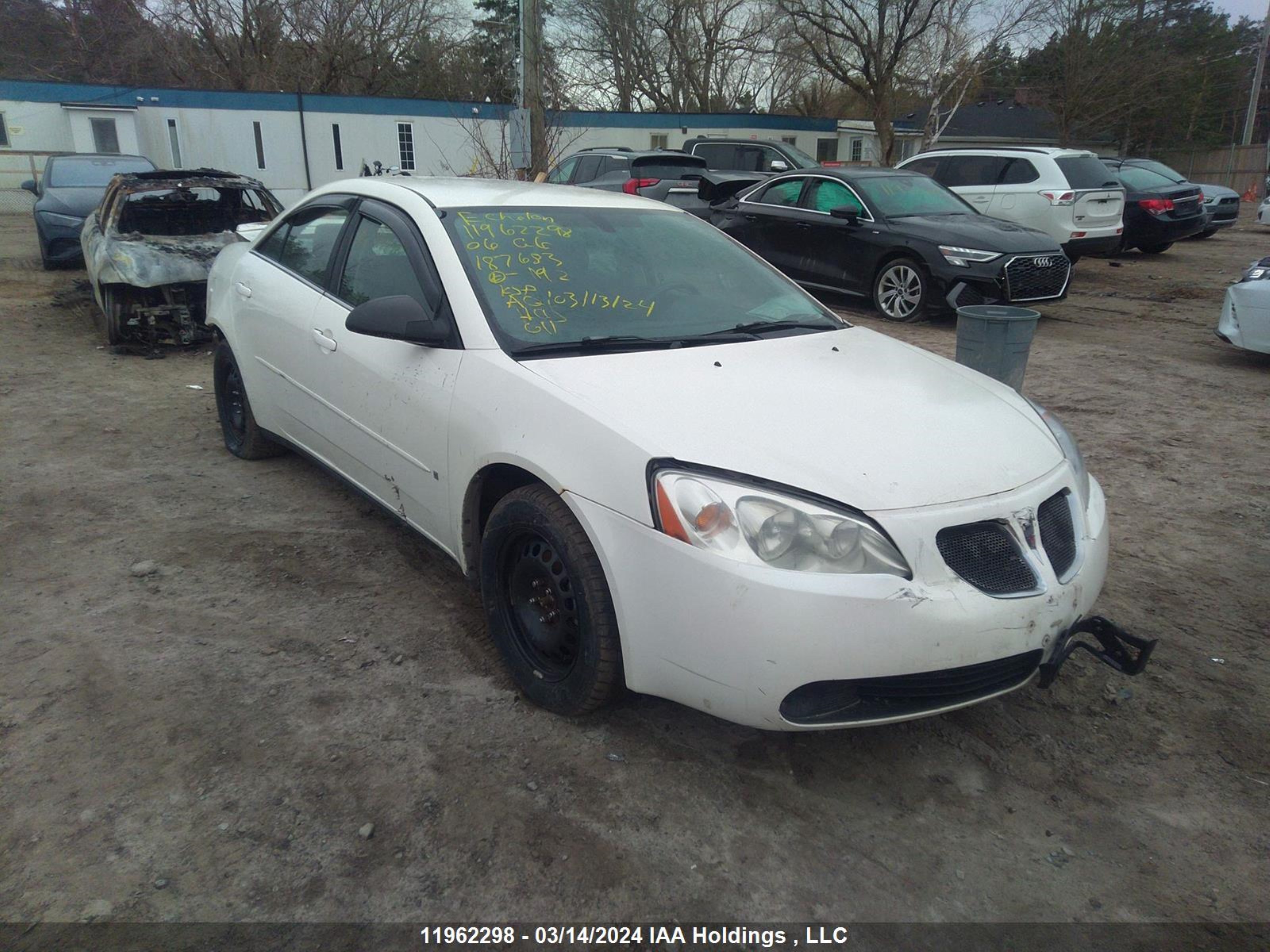 PONTIAC G6 2006 1g2zf55b664187683