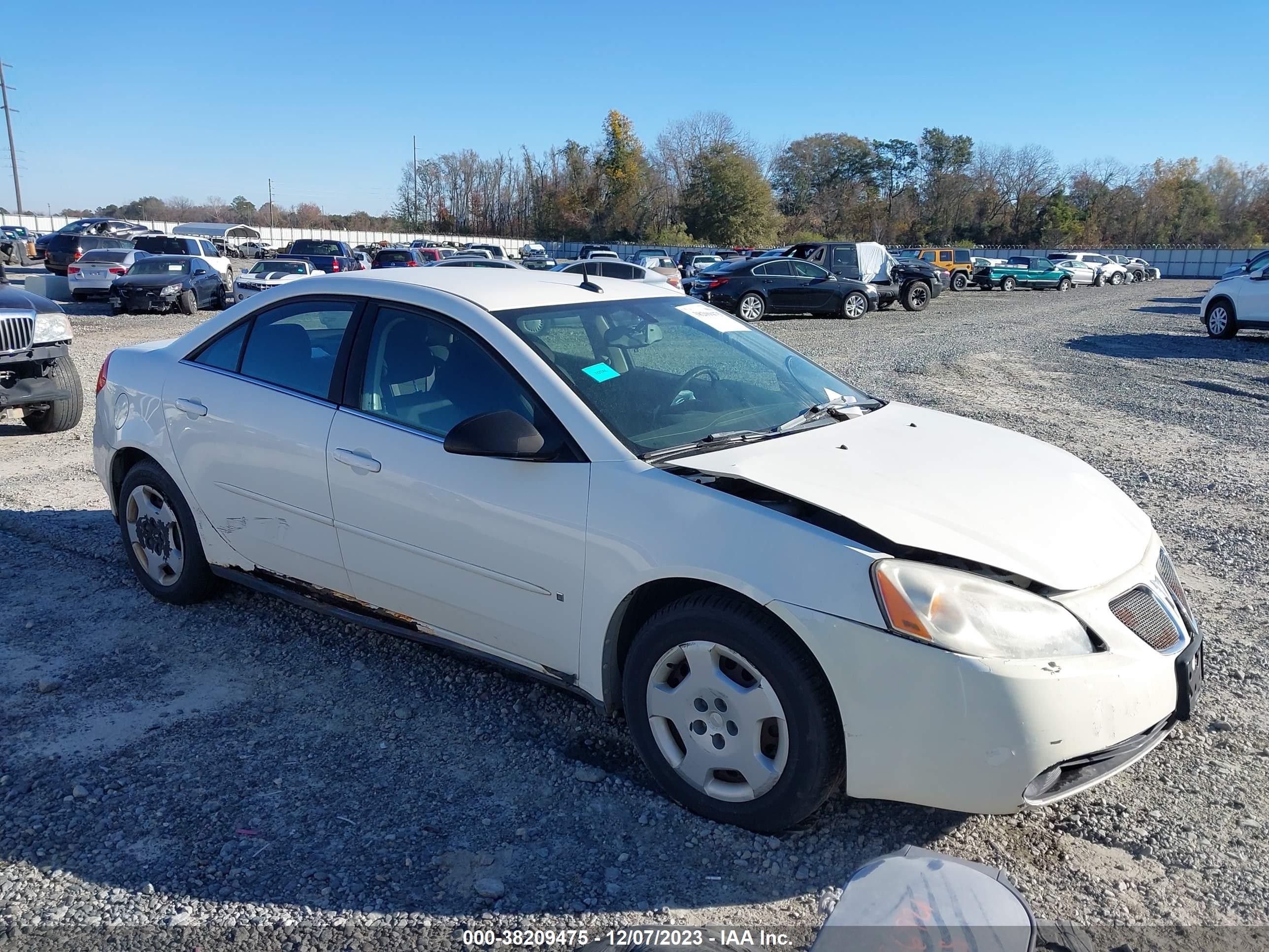 PONTIAC G6 2008 1g2zf57b084243343