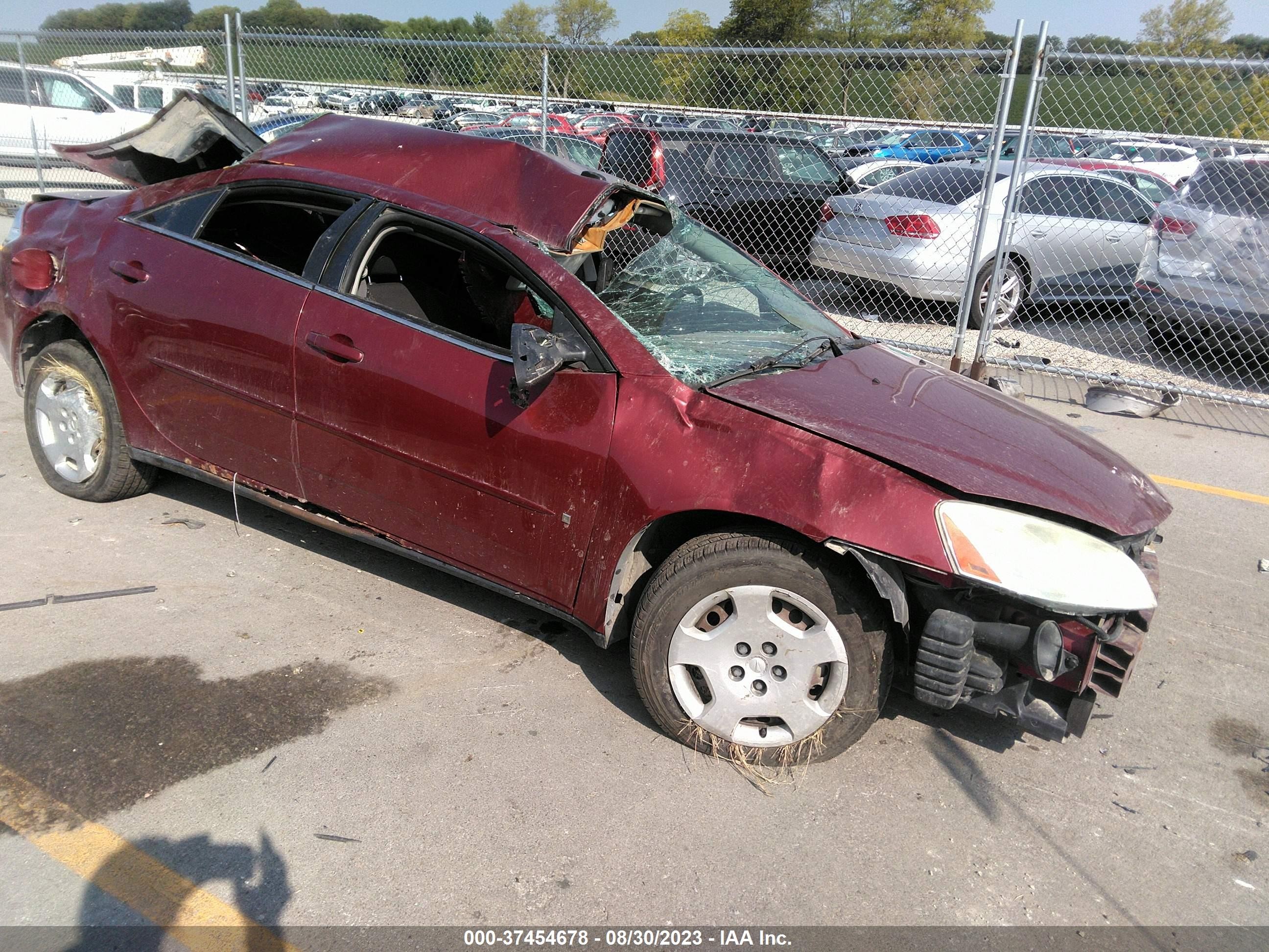 PONTIAC G6 2008 1g2zf57b184181886