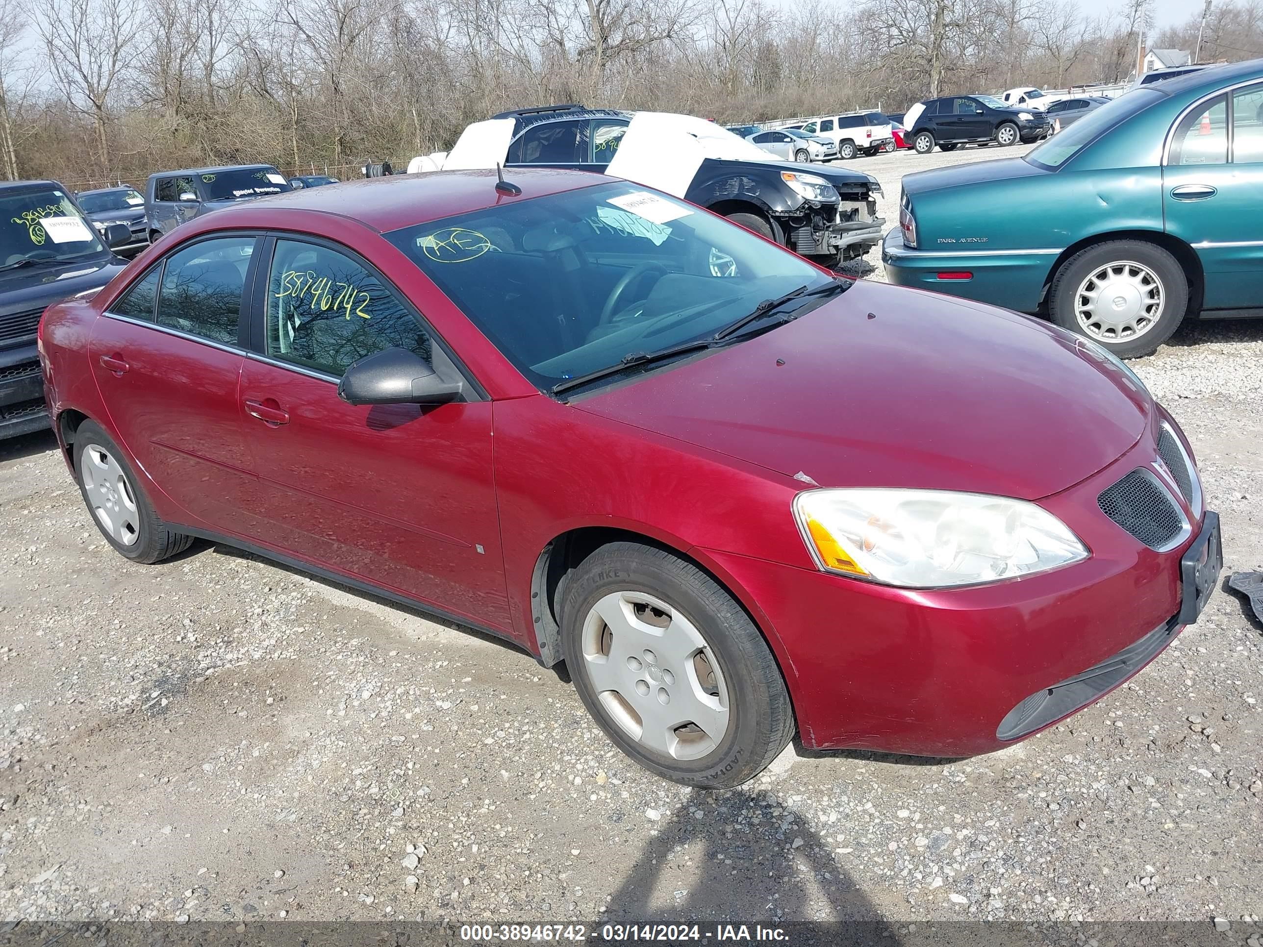 PONTIAC G6 2008 1g2zf57b684148849