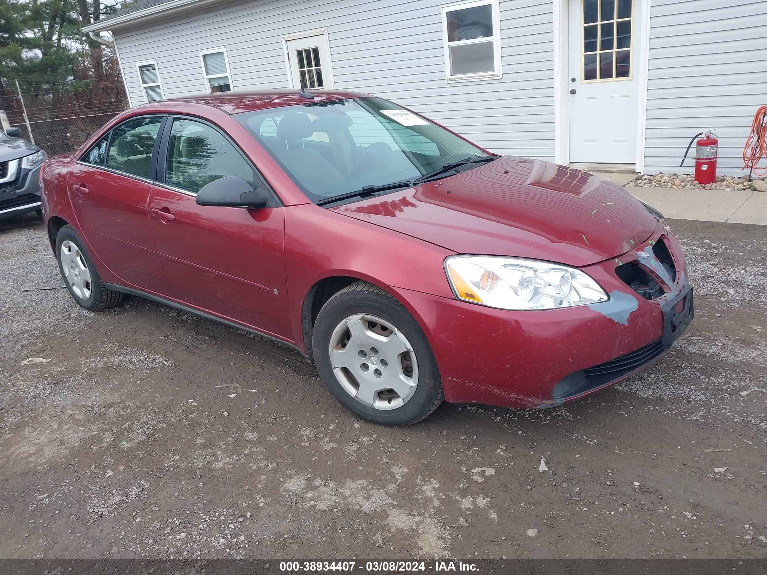 PONTIAC G6 2008 1g2zf57b684174528