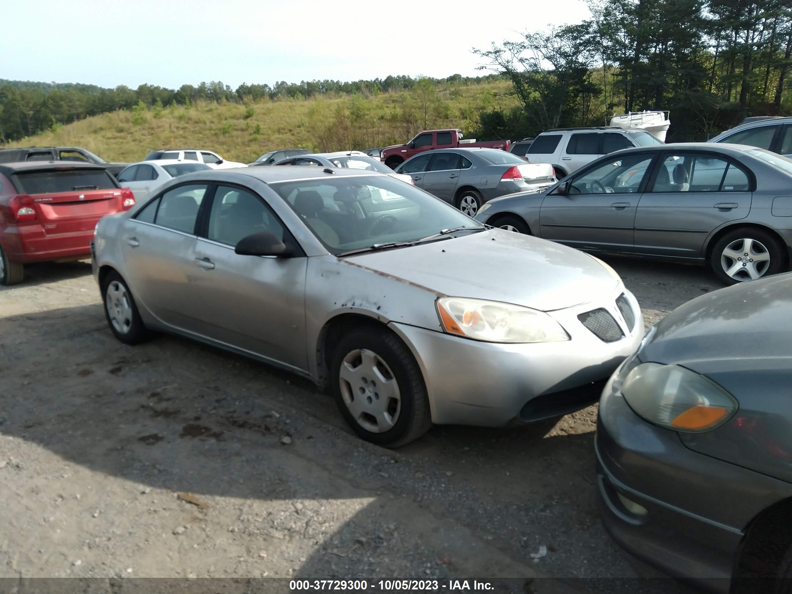 PONTIAC G6 2008 1g2zf57b684282924