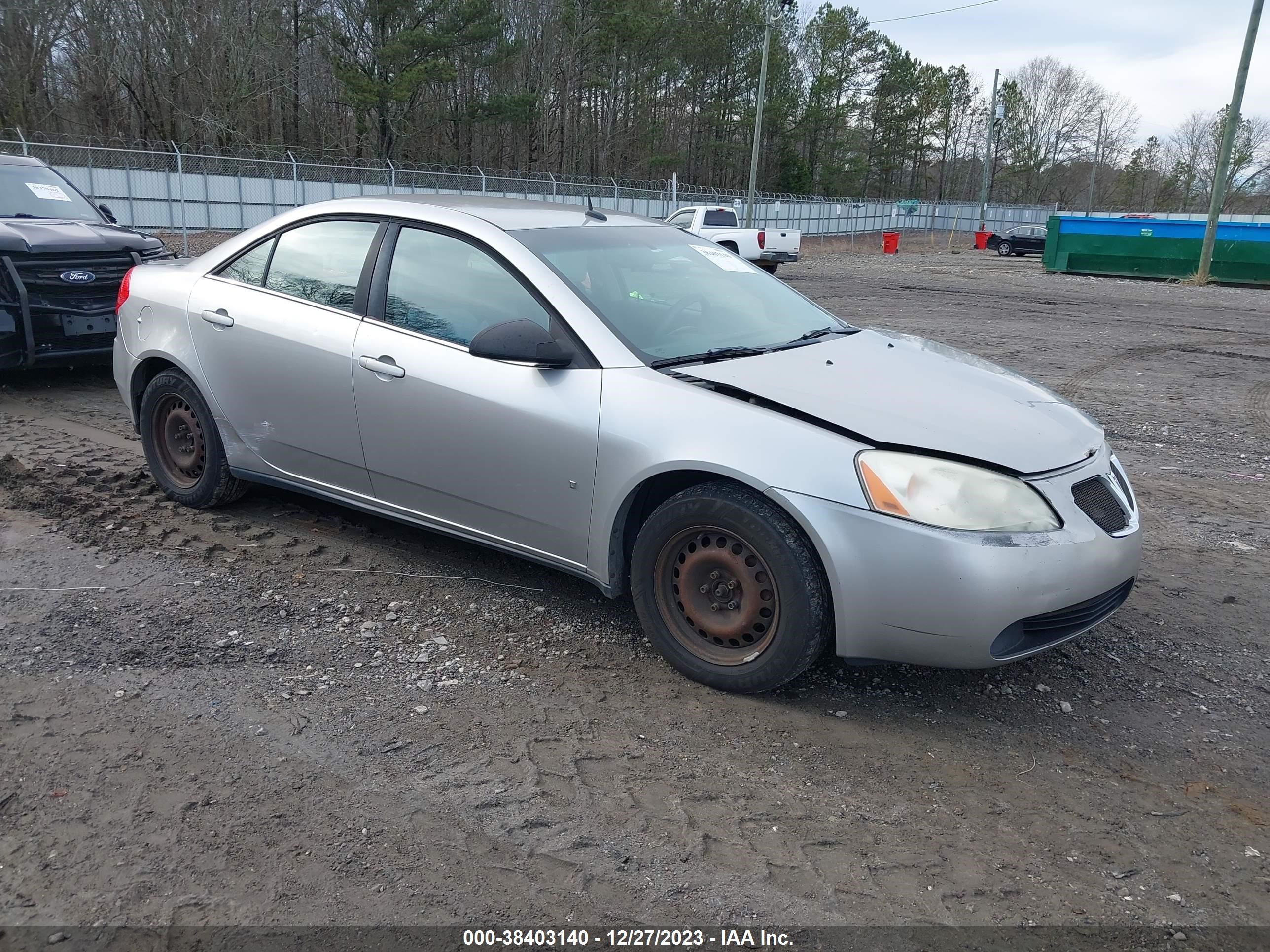 PONTIAC G6 2008 1g2zf57b884296582