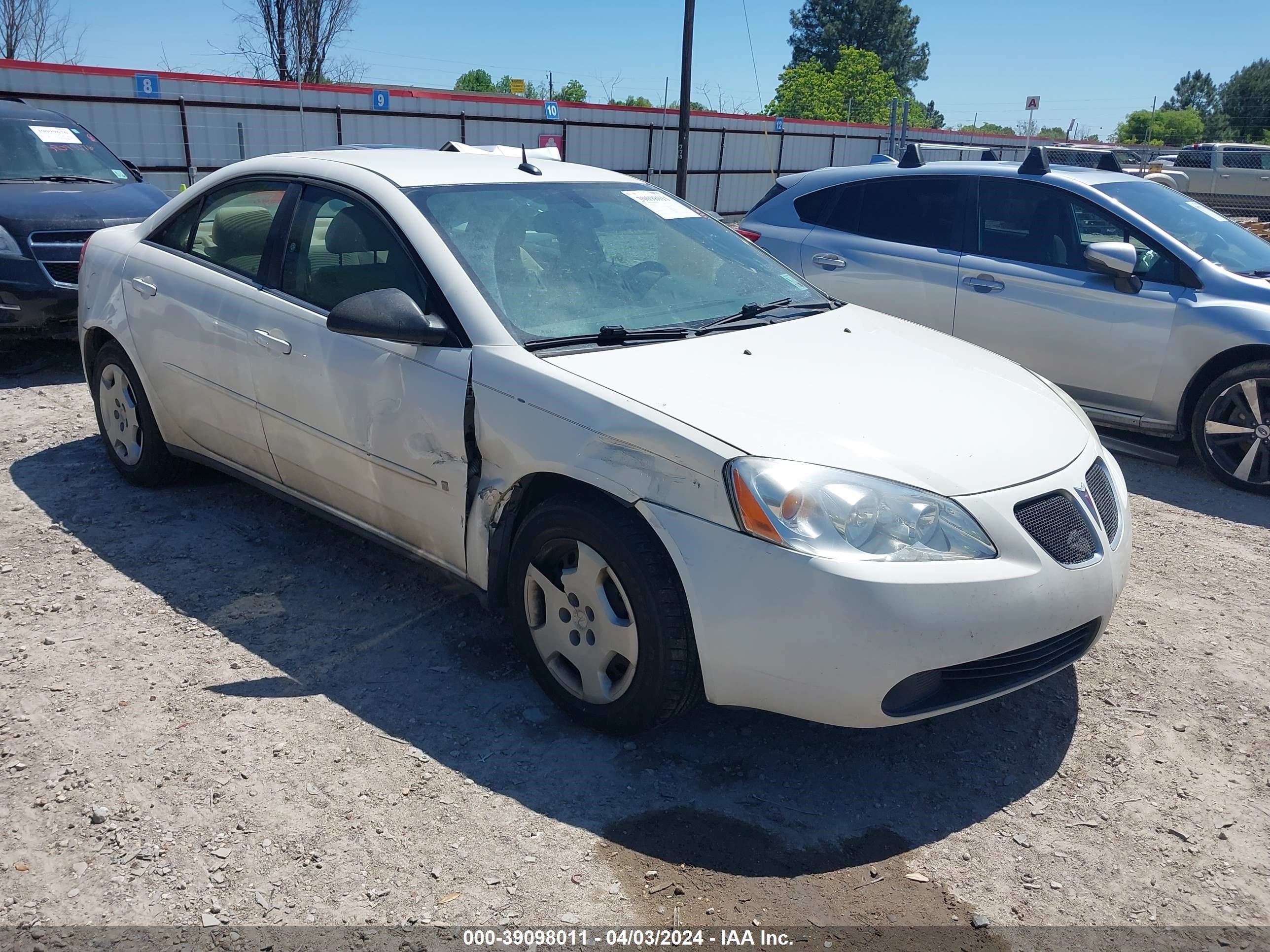 PONTIAC G6 2008 1g2zf57b984109527