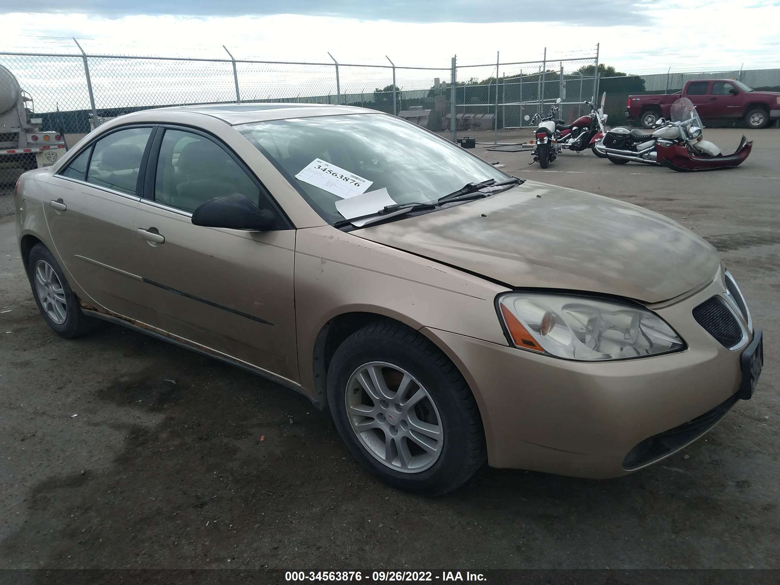 PONTIAC G6 2006 1g2zg558464103684