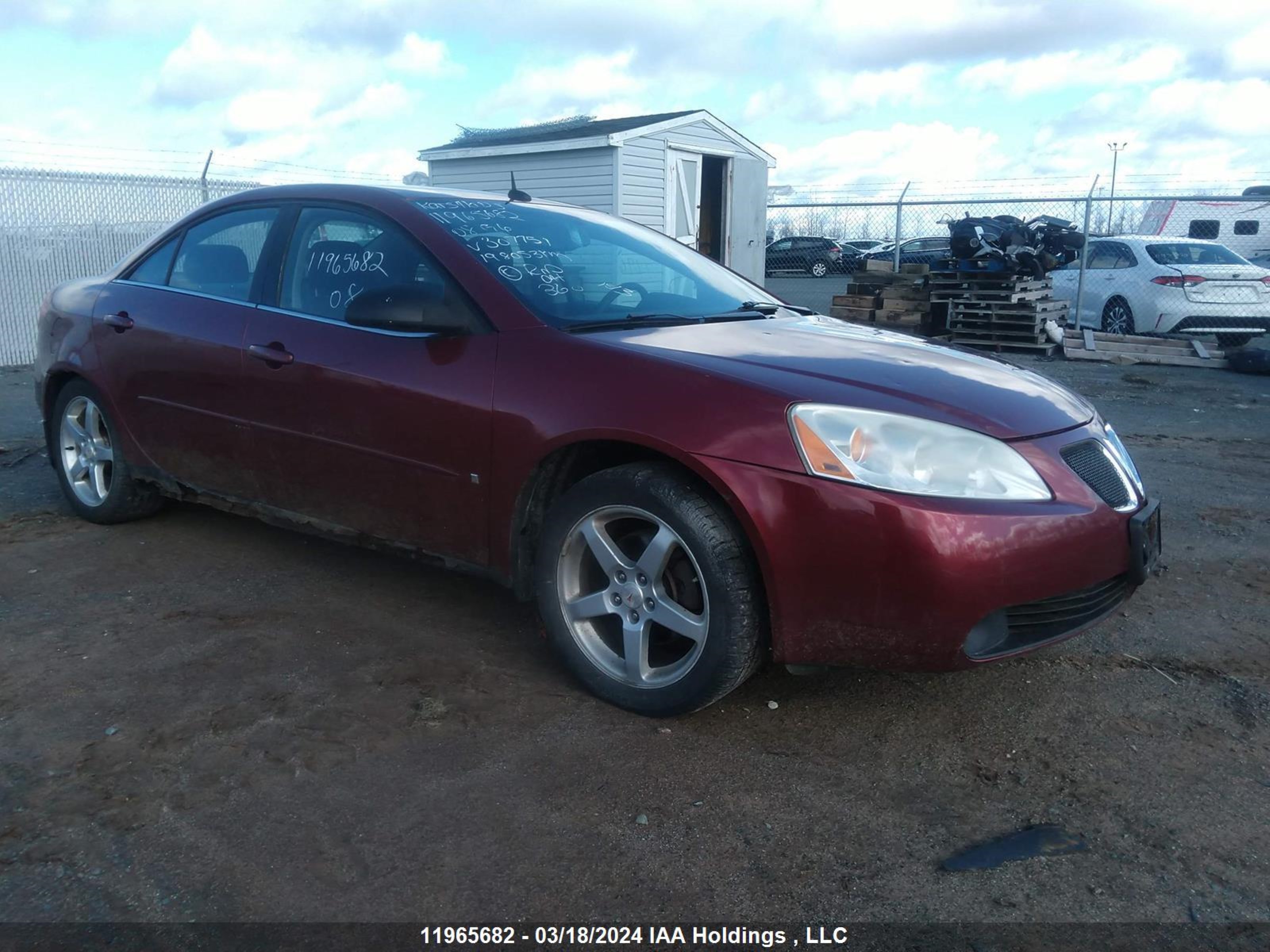 PONTIAC G6 2008 1g2zg57n884307751