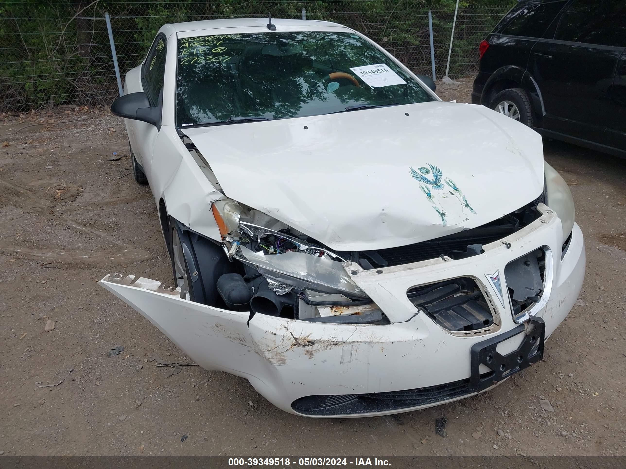 PONTIAC G6 2008 1g2zh36n384278307