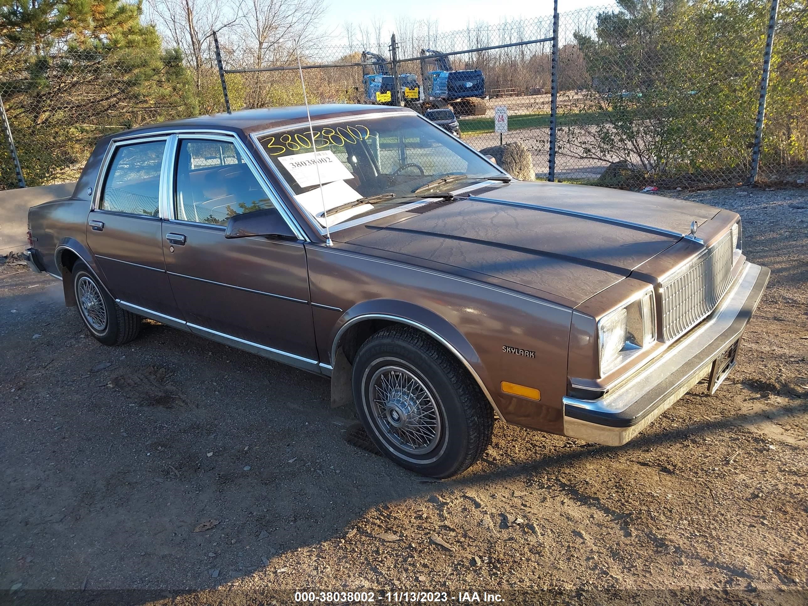 BUICK SKYLARK 1984 1g4ac69r5ew467916