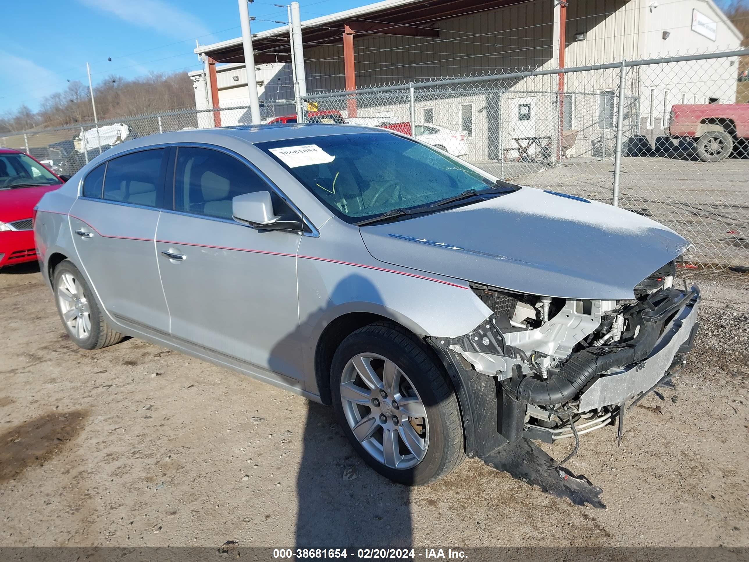 BUICK LACROSSE 2012 1g4gc5e34cf104493