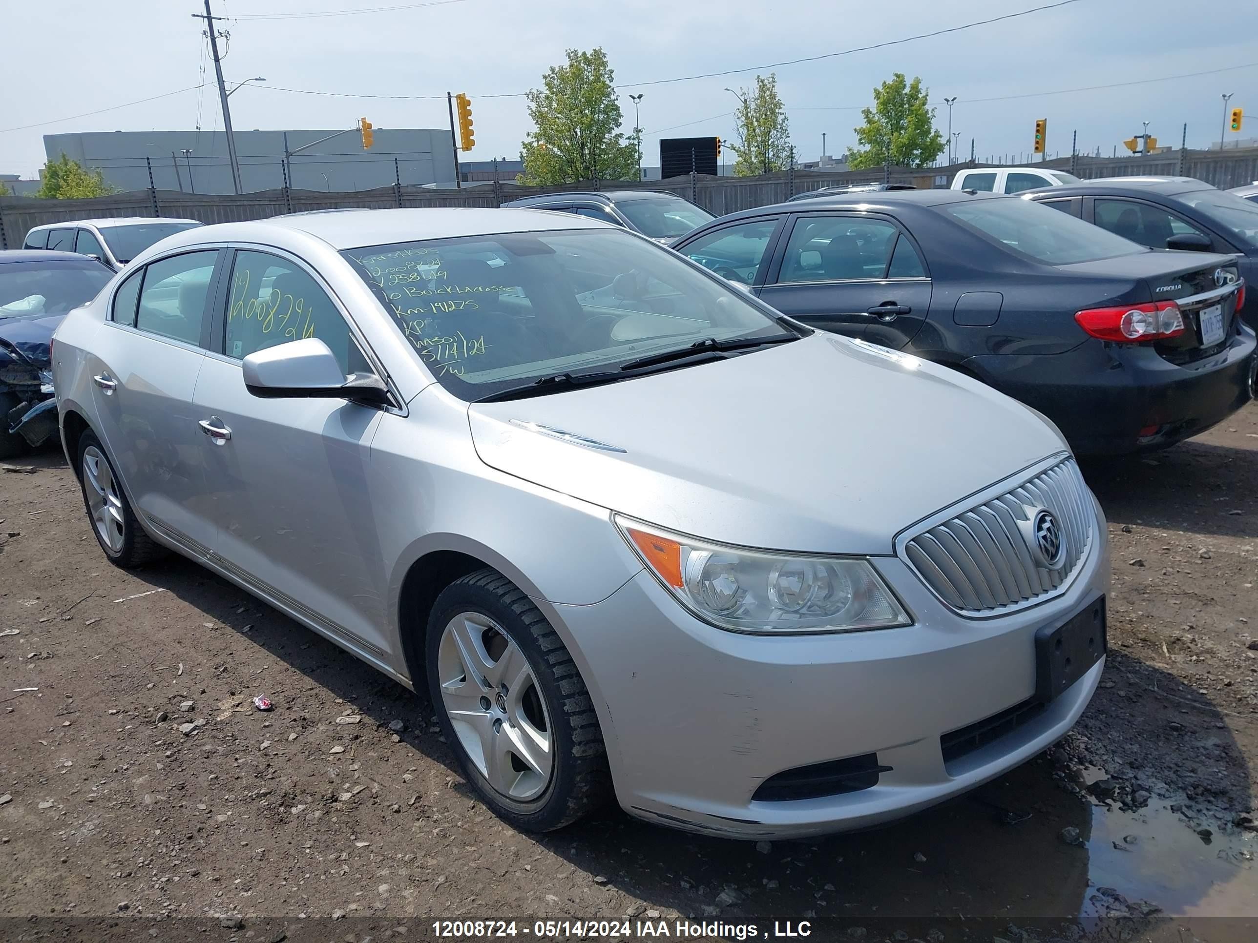 BUICK LACROSSE 2010 1g4gh5ec2af258649