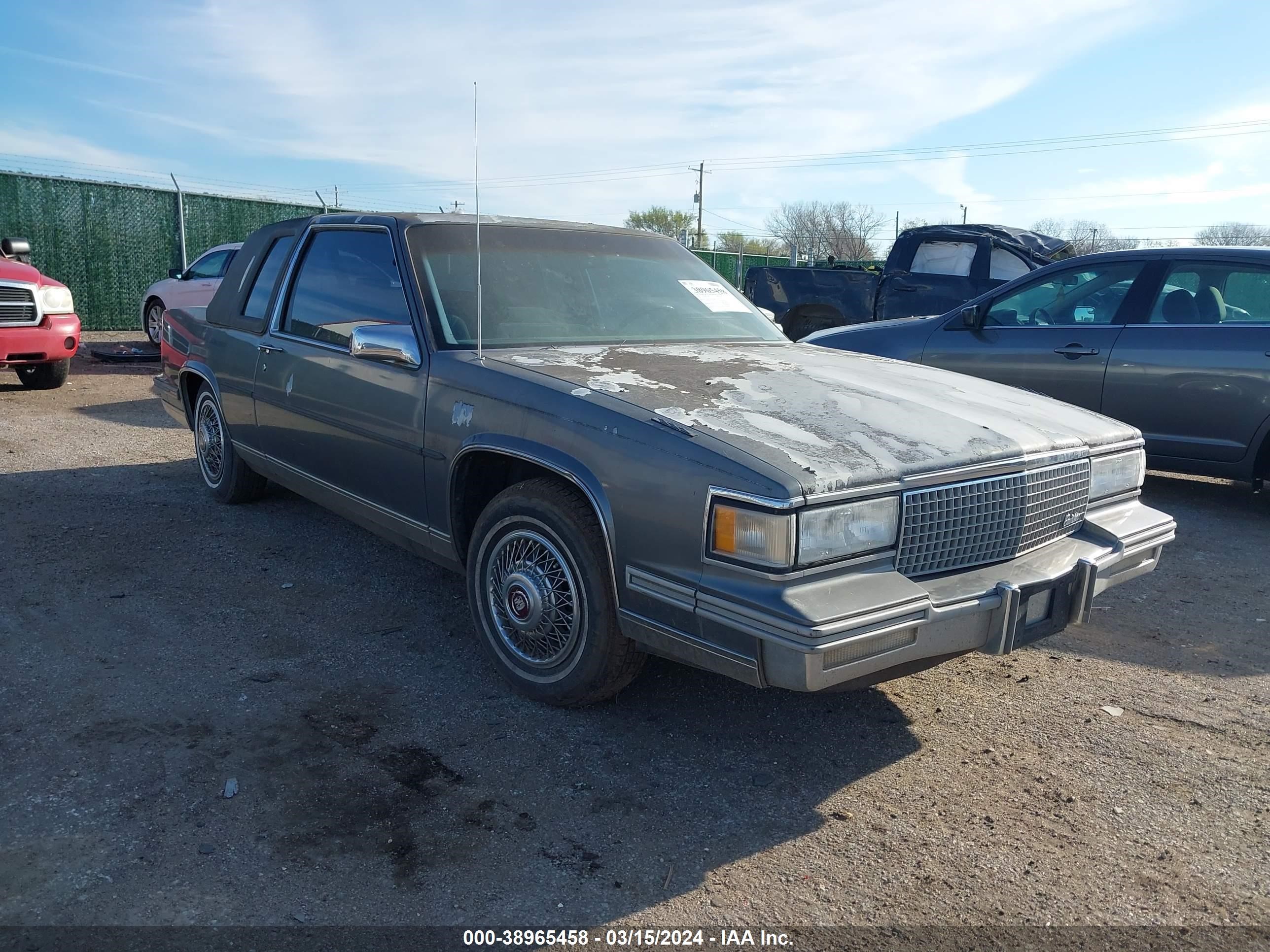 CADILLAC DE VILLE 1988 1g6cd1155j4312118