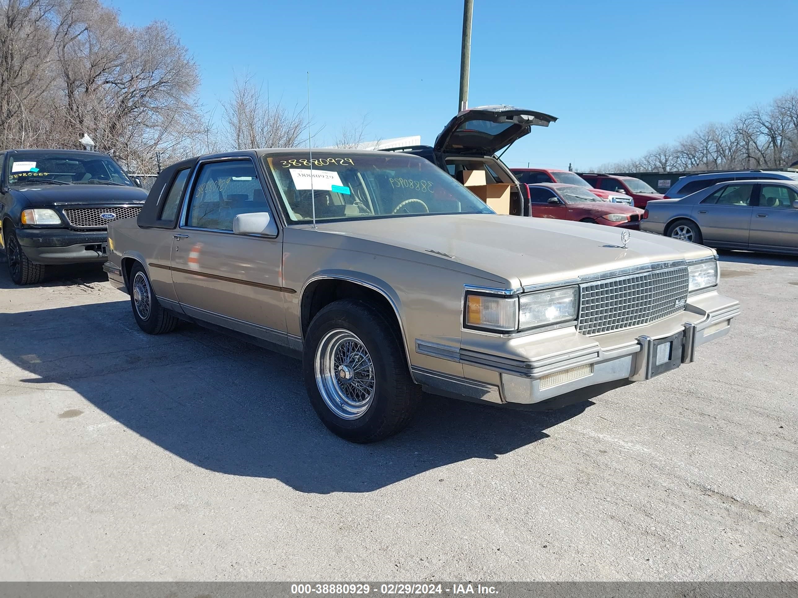 CADILLAC DE VILLE 1987 1g6cd1182h4313280