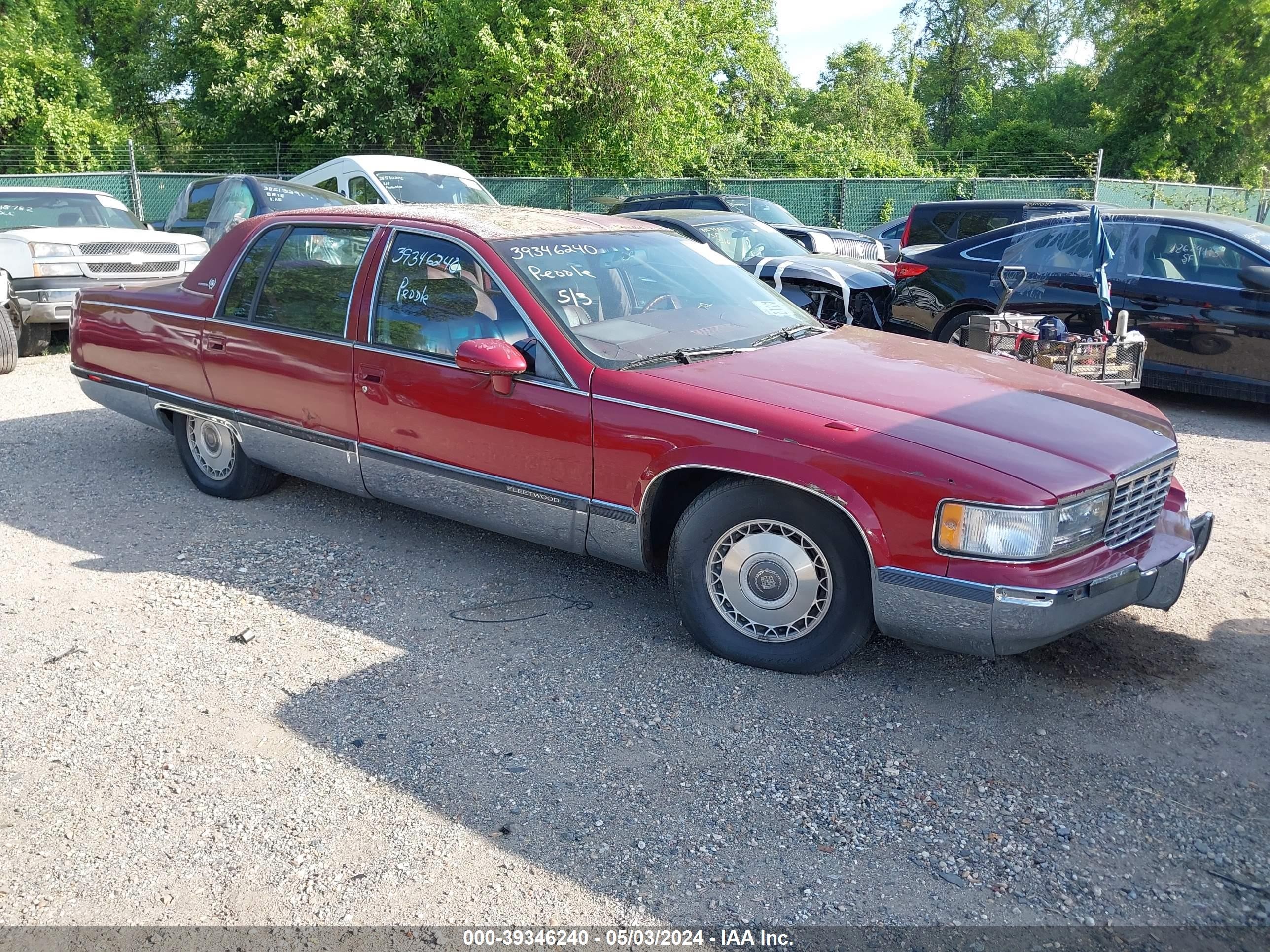 CADILLAC FLEETWOOD 1993 1g6dw5272pr729410