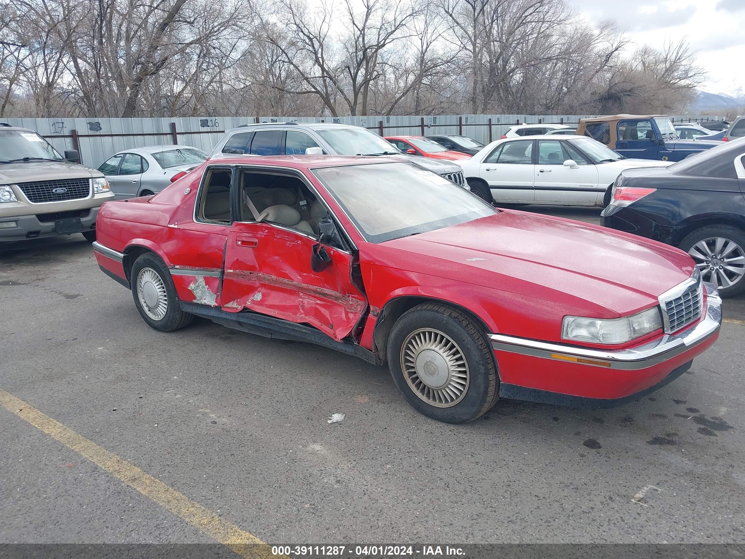 CADILLAC ELDORADO 1992 1g6el13b1nu603292