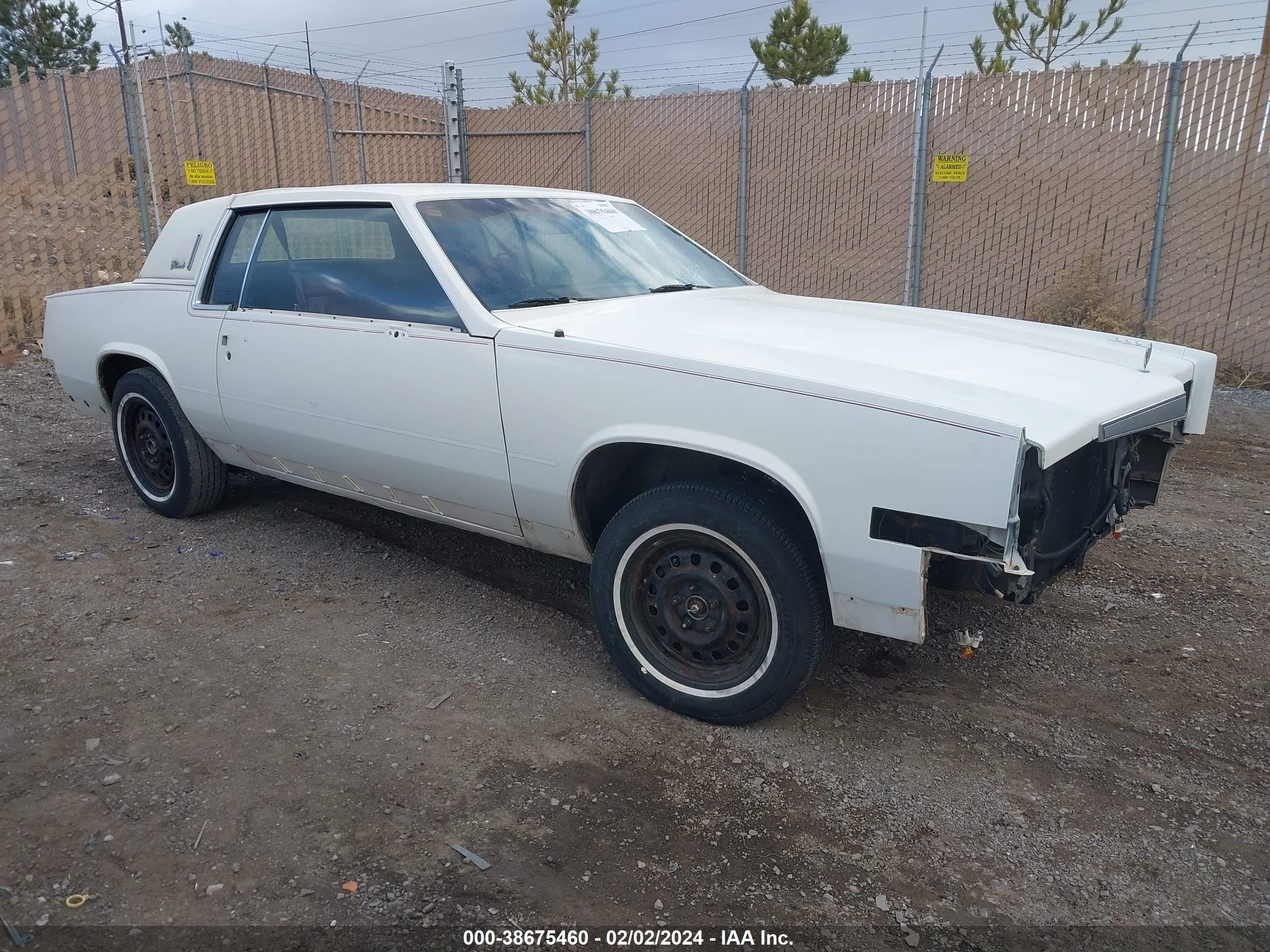 CADILLAC ELDORADO 1985 1g6el5789fe663040